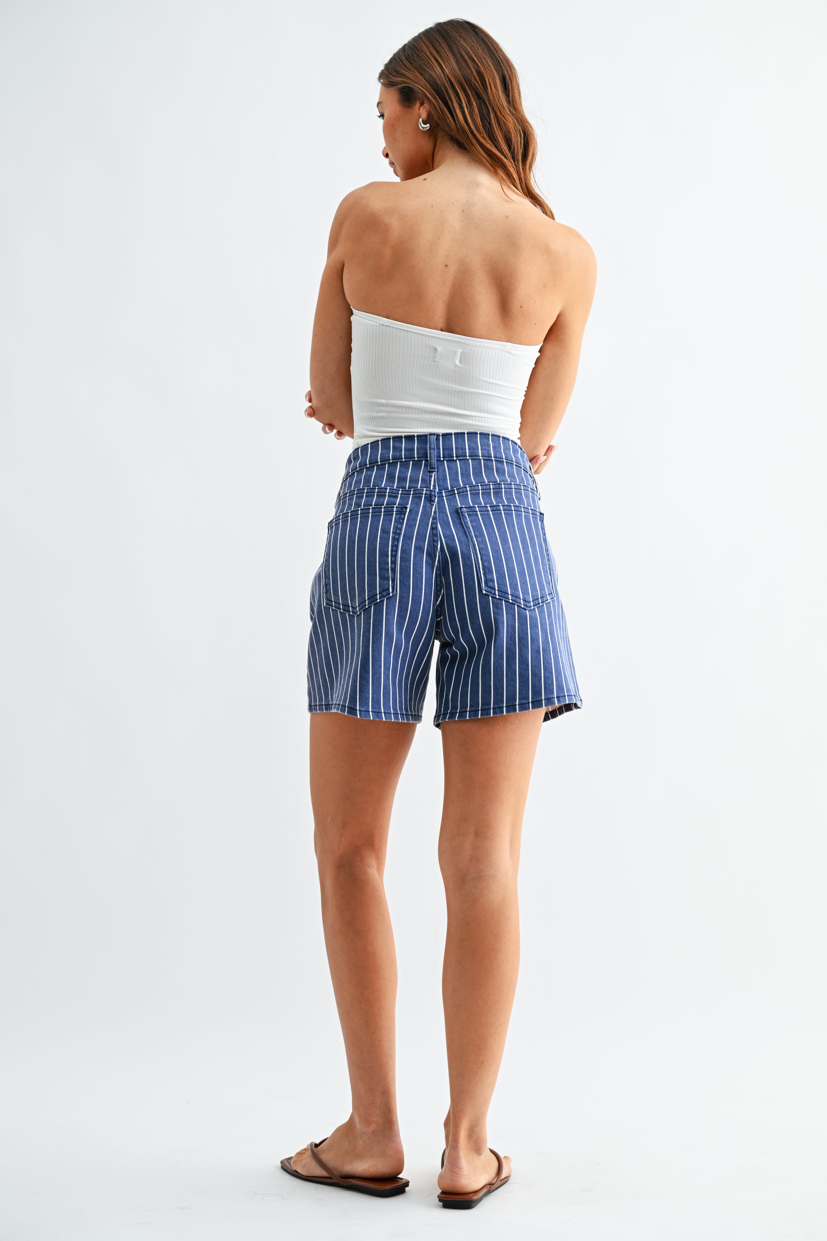 Kaia Lightweight Tie Waist Longer Short-3