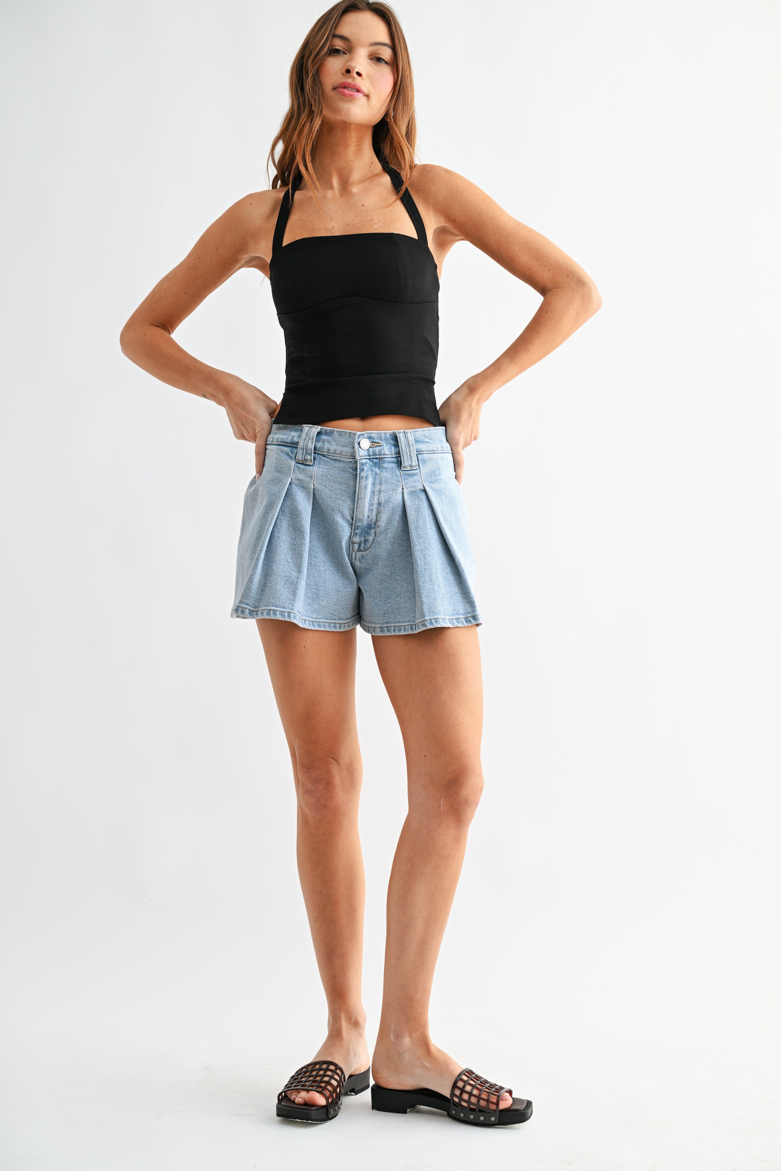 Josie Pleated Bubble Short