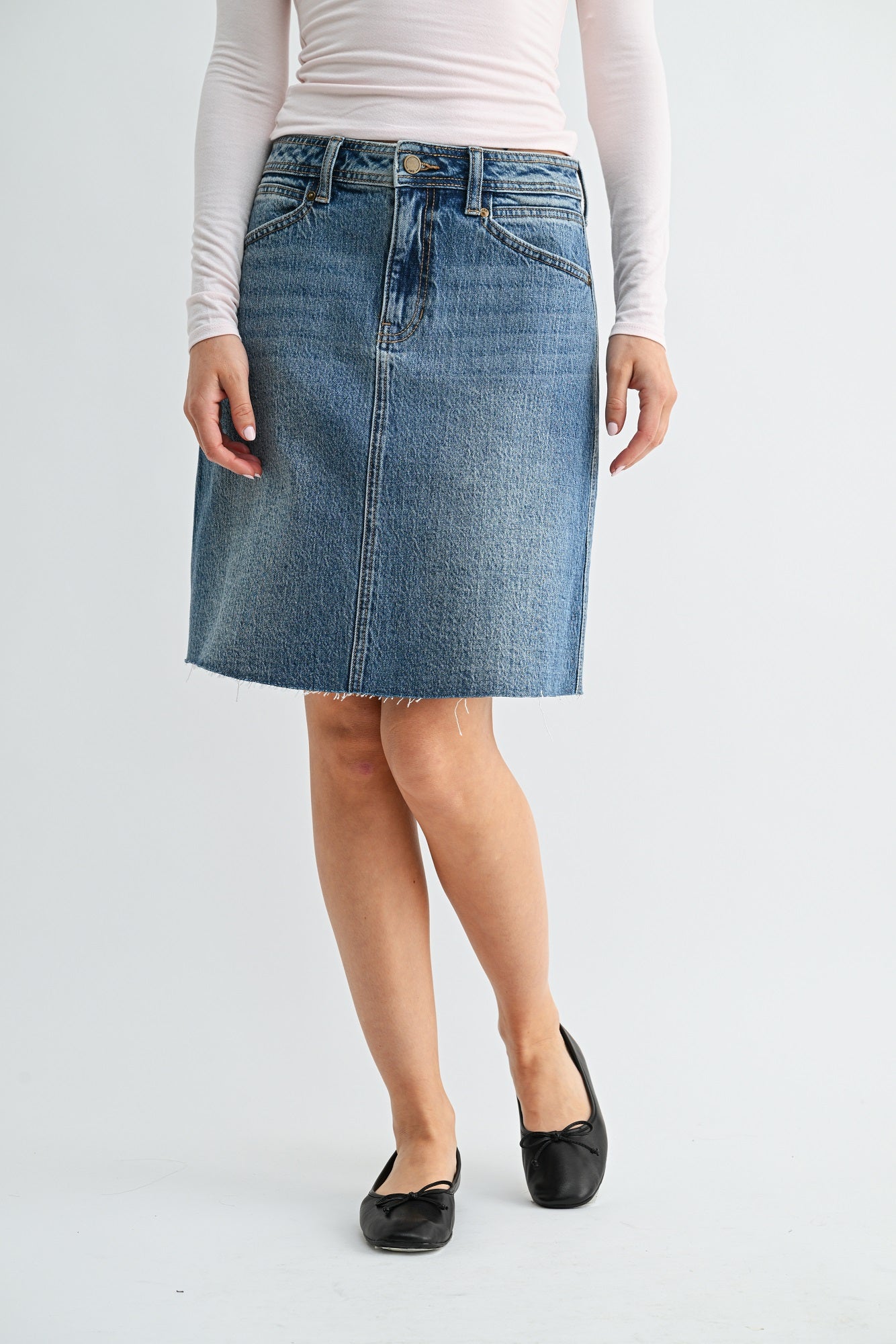 Nora Pocket Detail Skirt-4