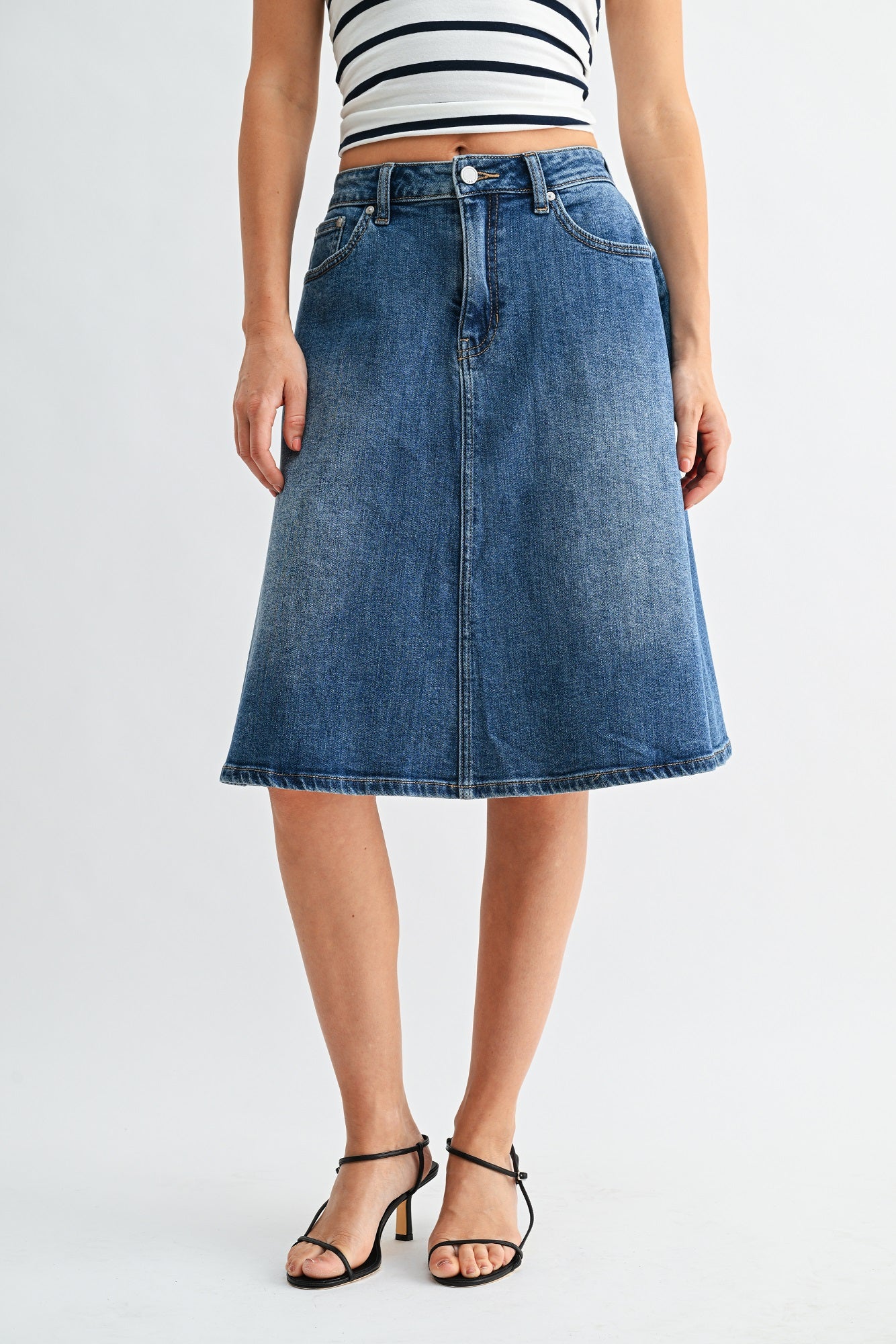 Leila Flowy Midi Skirt-4