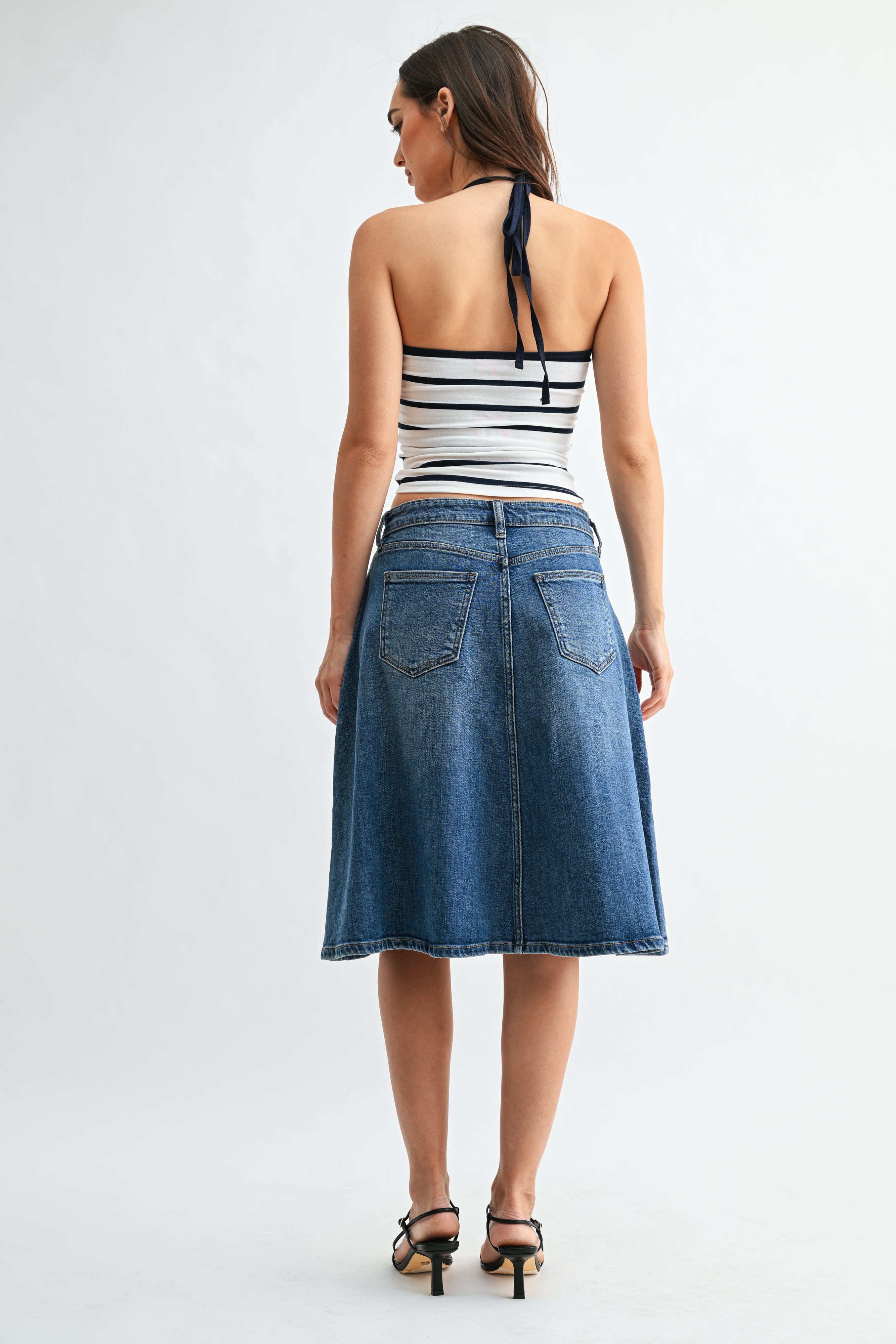 Leila Flowy Midi Skirt-3