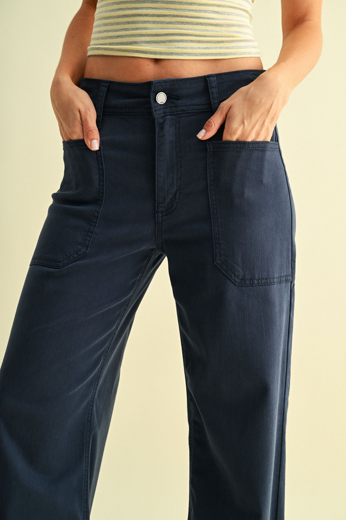 Amilia Twill Utility Wide Leg-5