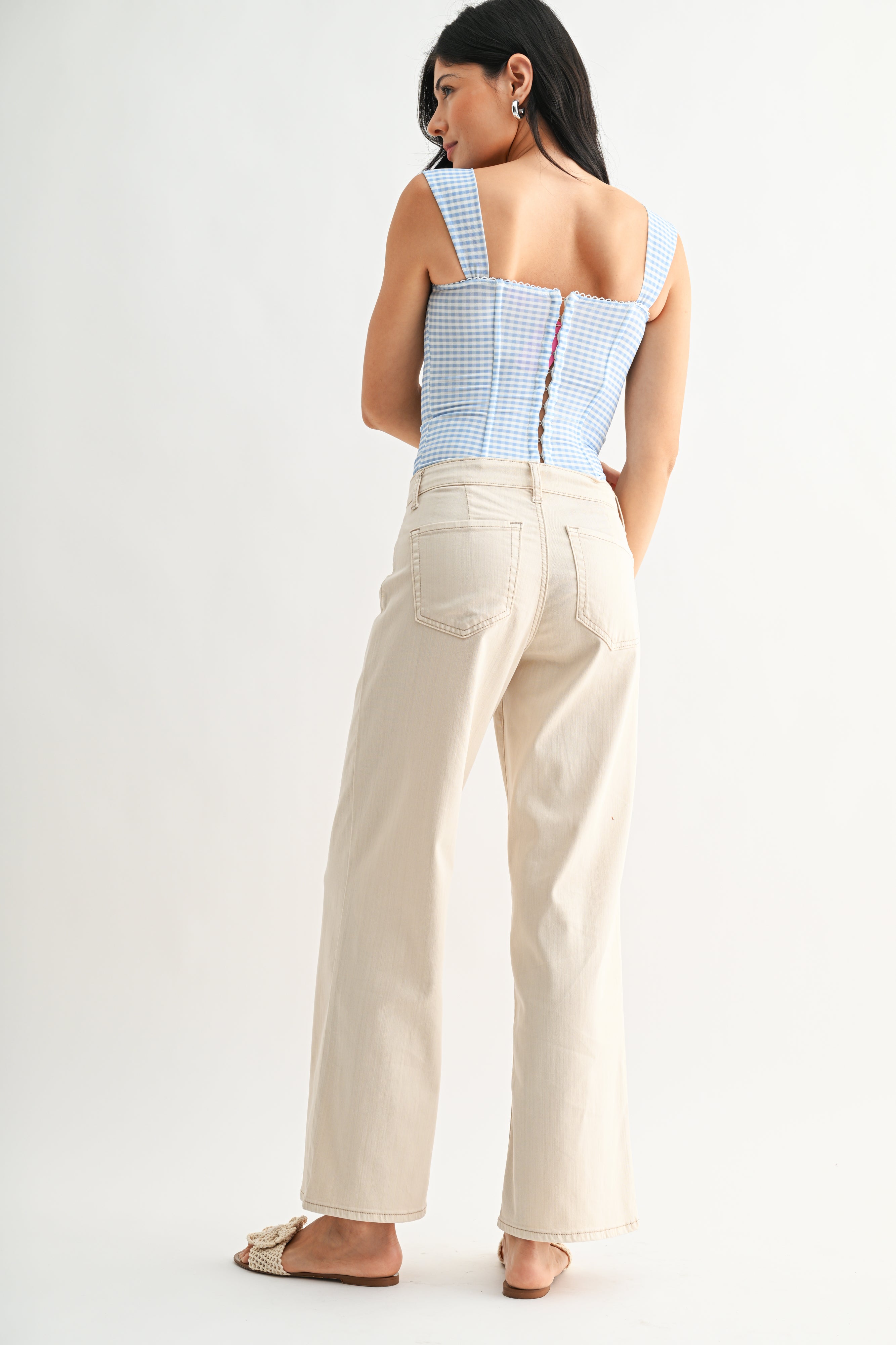 Clara Mid Rise Stretch Twill Trouser-3