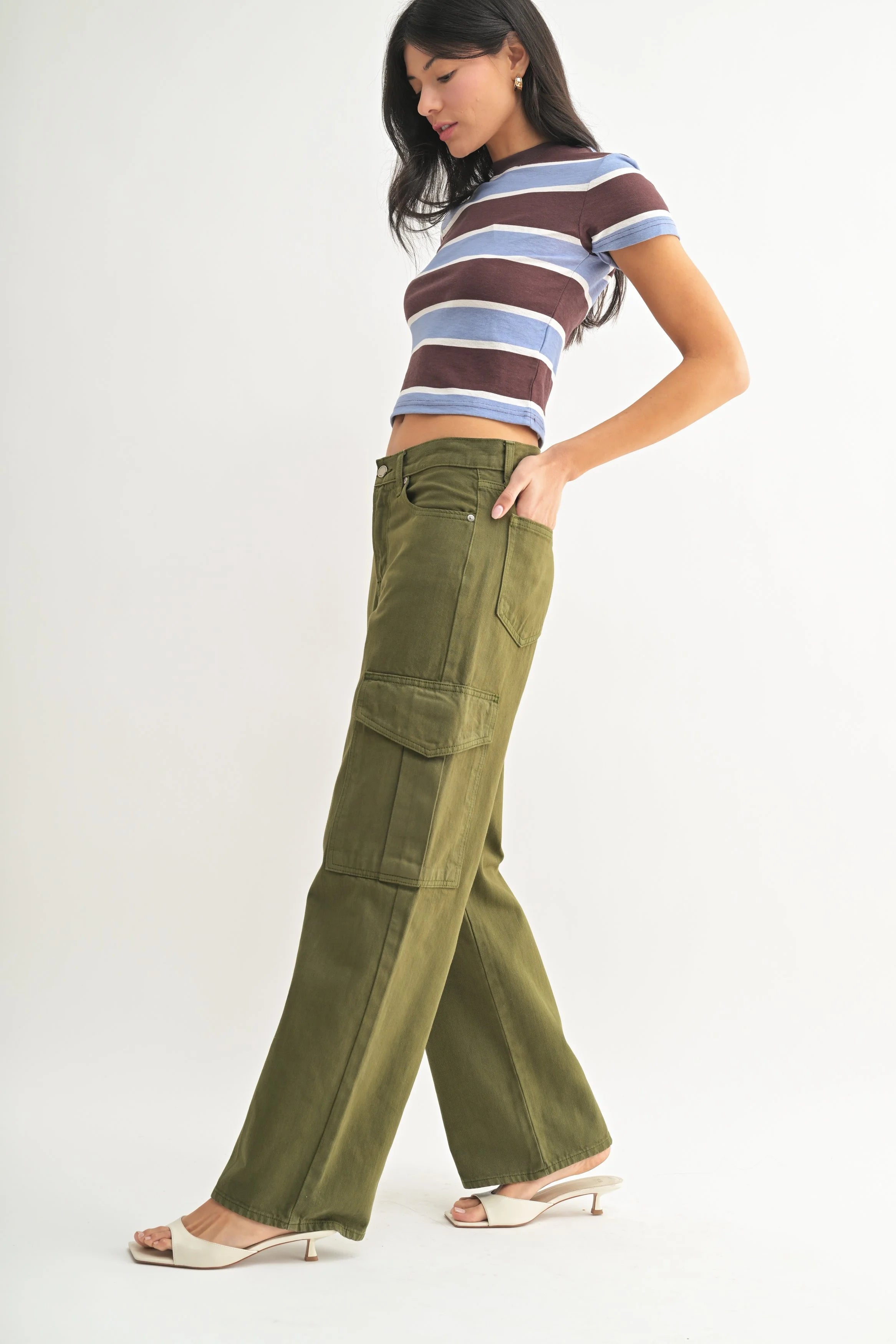 Tyler 7 Pocket Cargo Jean | High Rise Wide Leg Denim – JBD Label Tyler 7 Pocket Cargo Jean | High Rise Wide Leg Denim – JBD Label