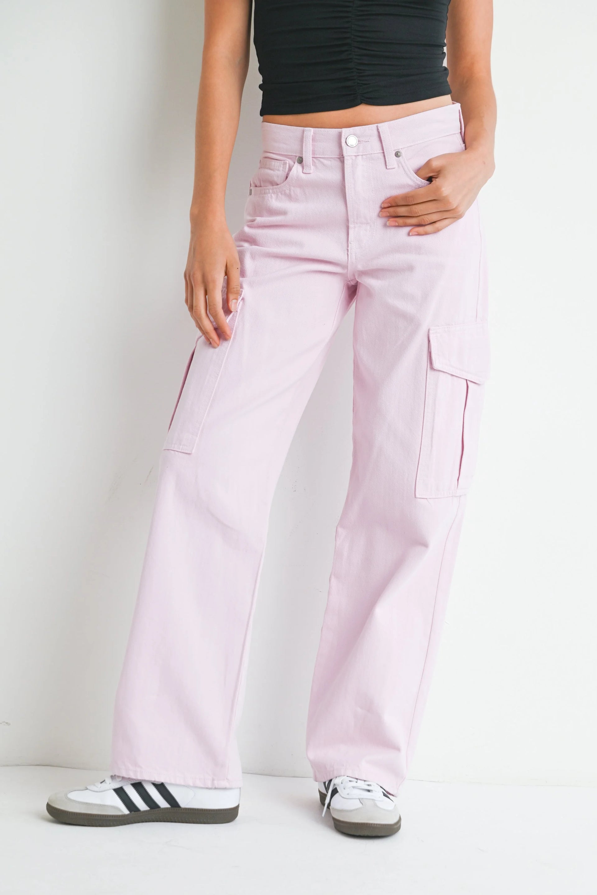 Tyler 7 Pocket Cargo Jean | High Rise Wide Leg Denim – JBD Label
