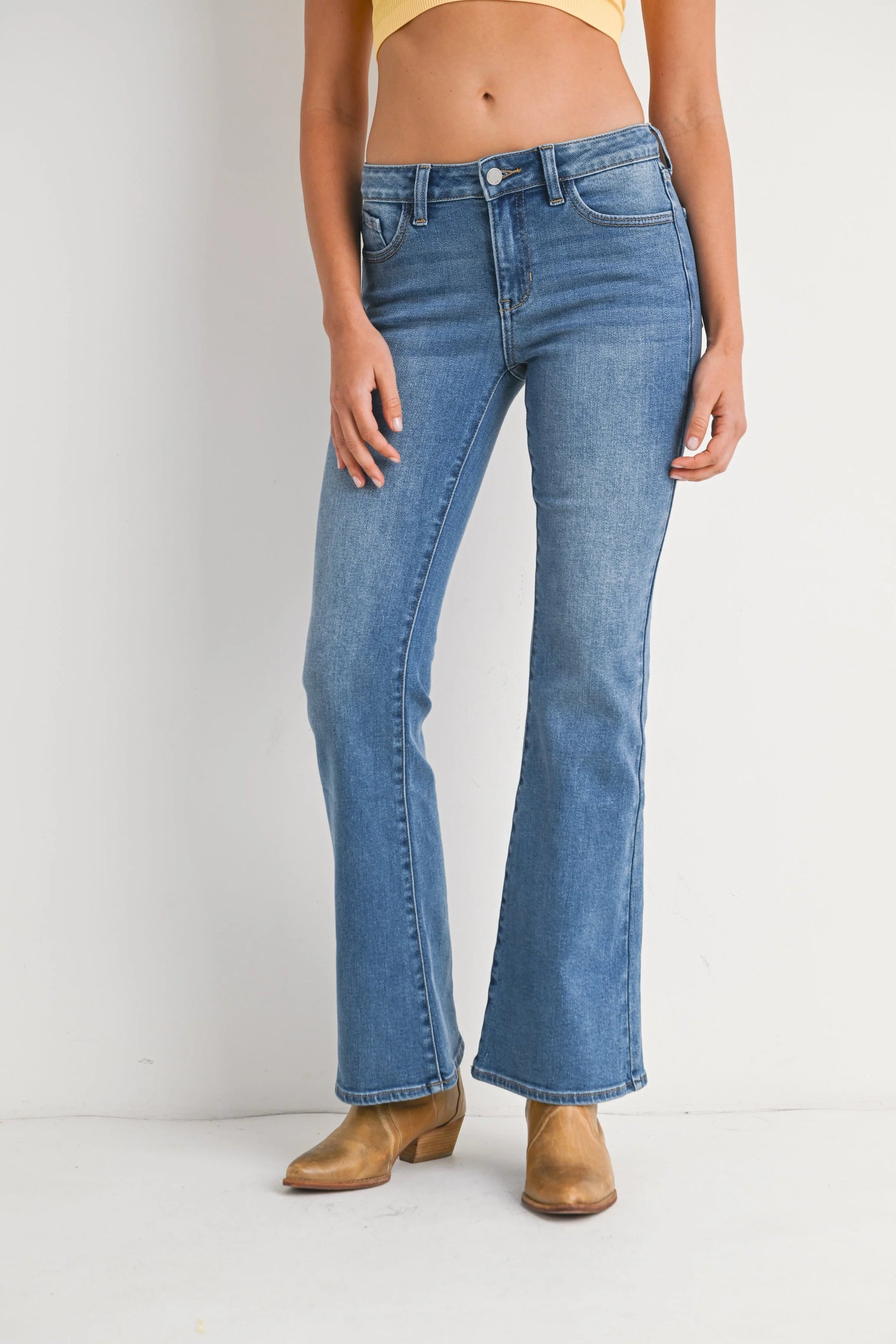 Melanie Low Rise Flare Jean | Stretch Flare Denim – JBD Label