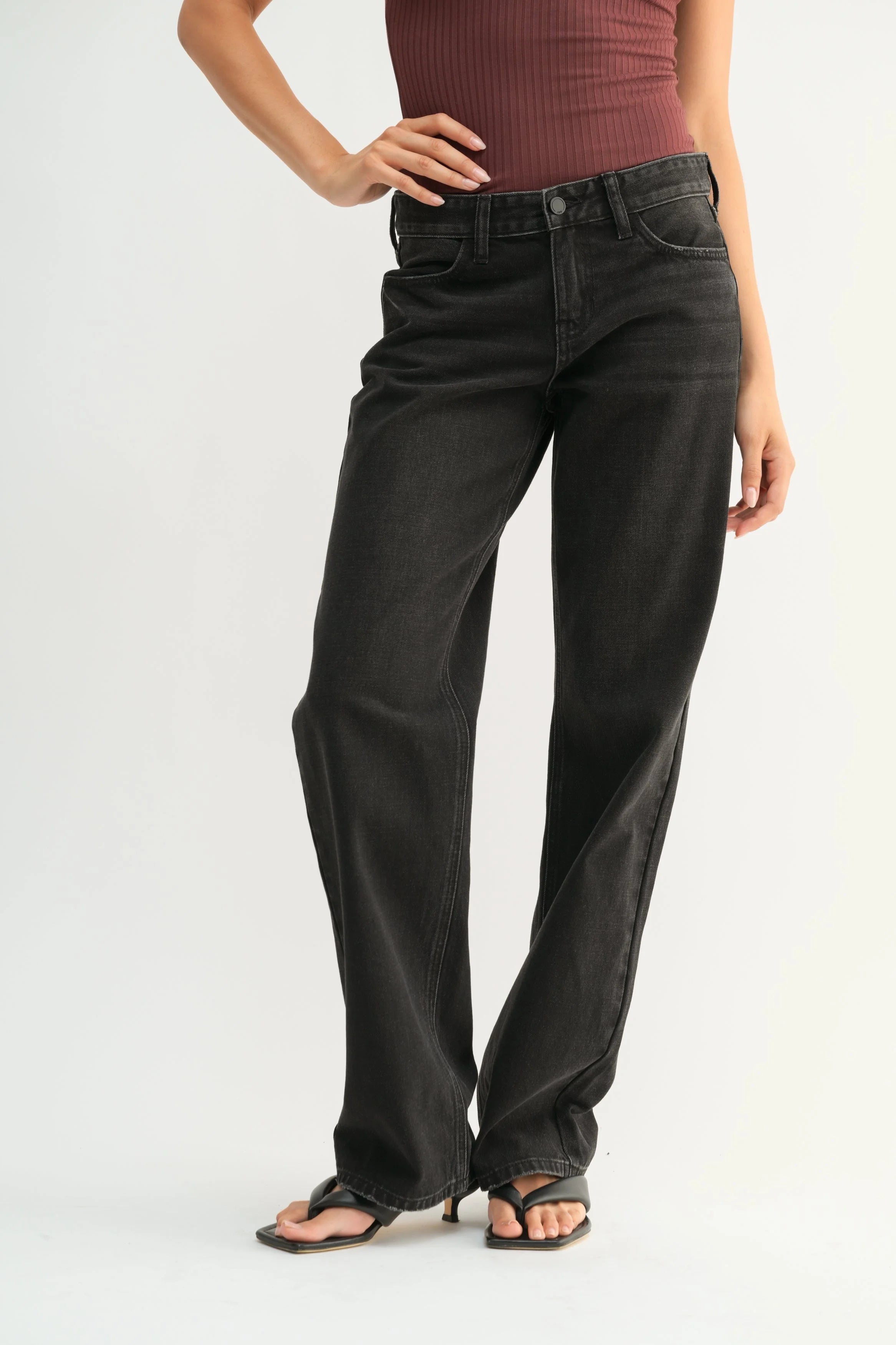 Morgan Straight Leg Jean | Low-Rise Non-Stretch Denim – JBD Label
