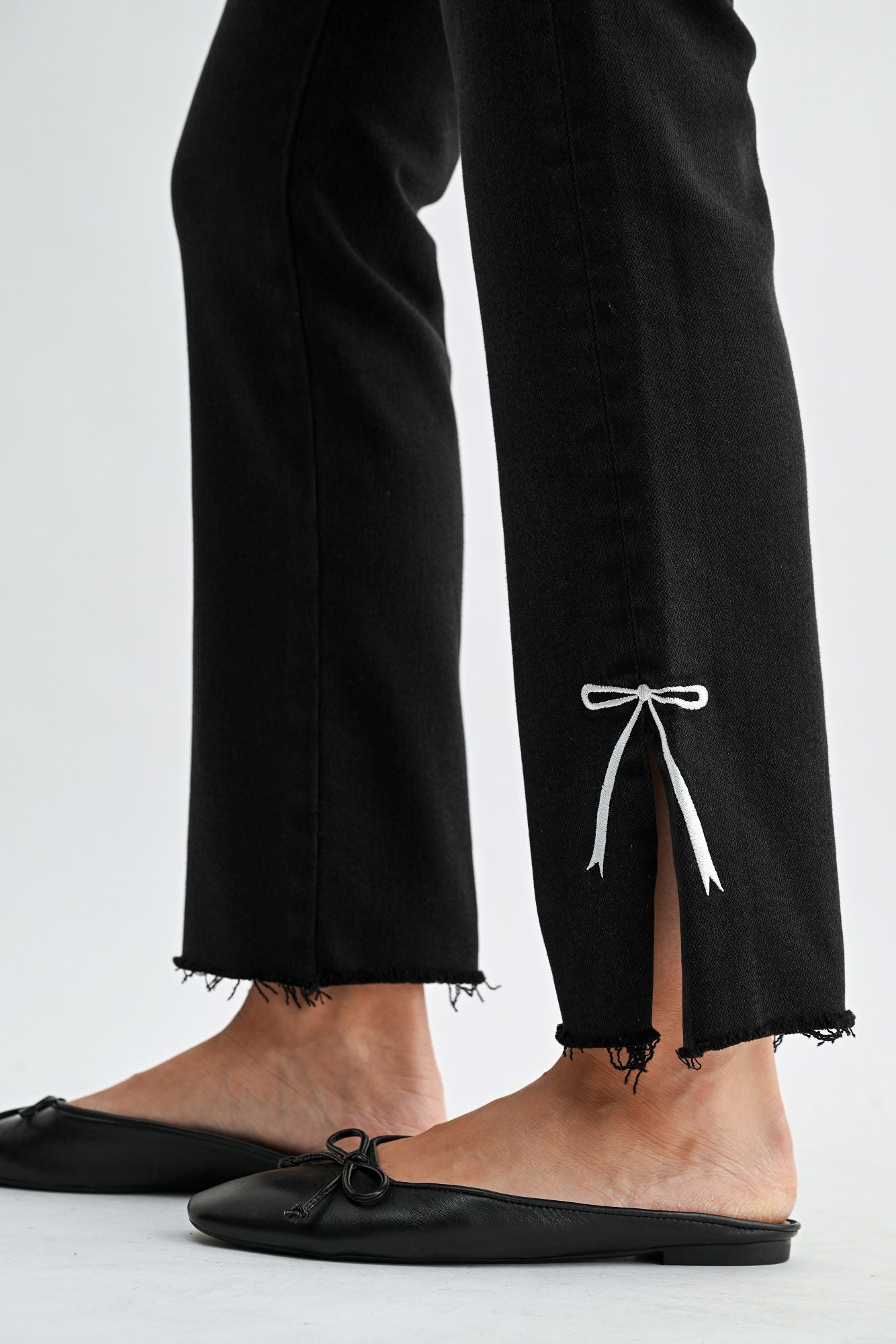 Elise Bow Sliced Straight Leg-5