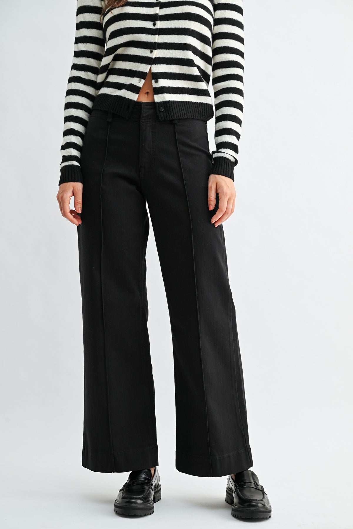 Ada Twill Wide Leg Trouser-1