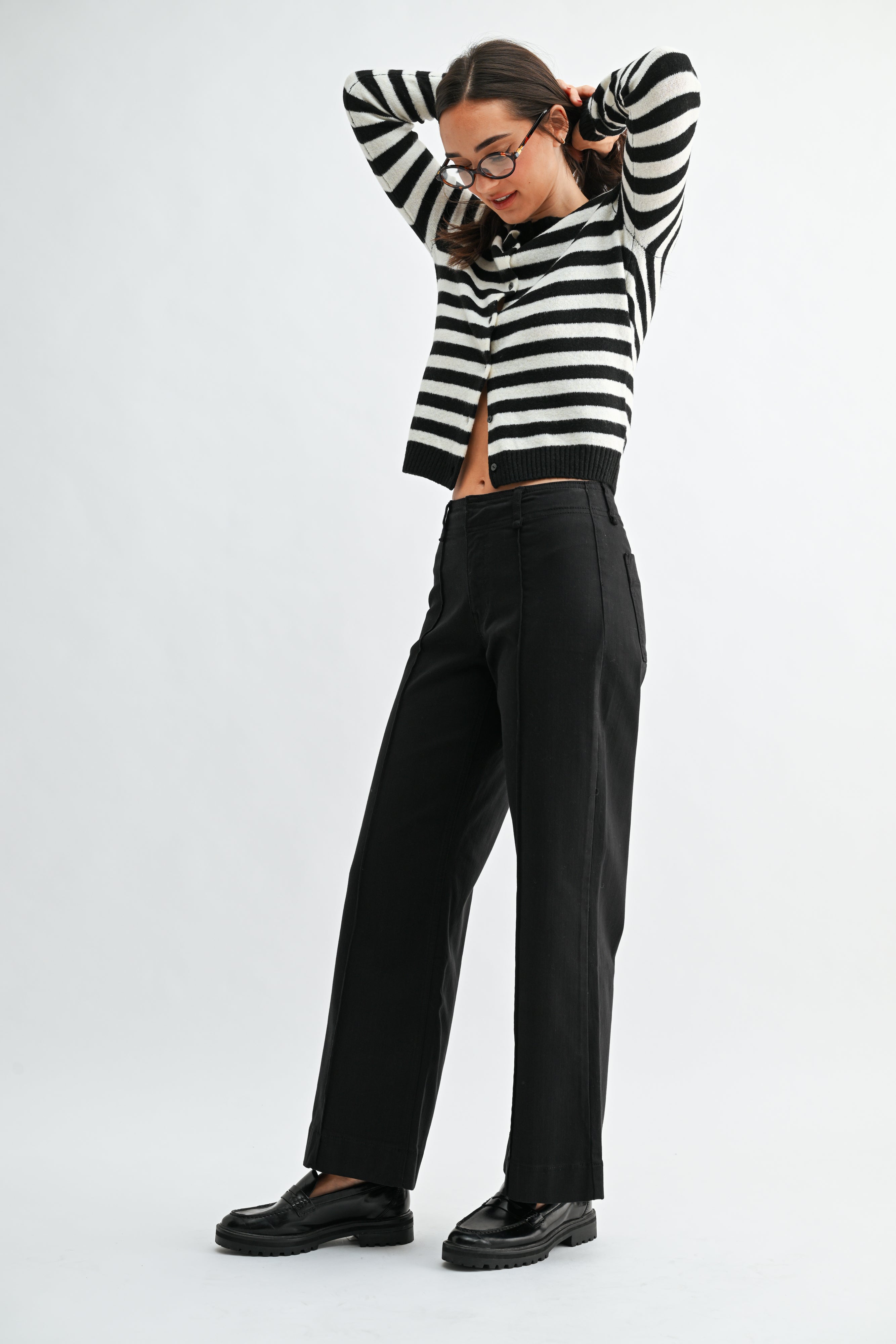 Ada Twill Wide Leg Trouser-9