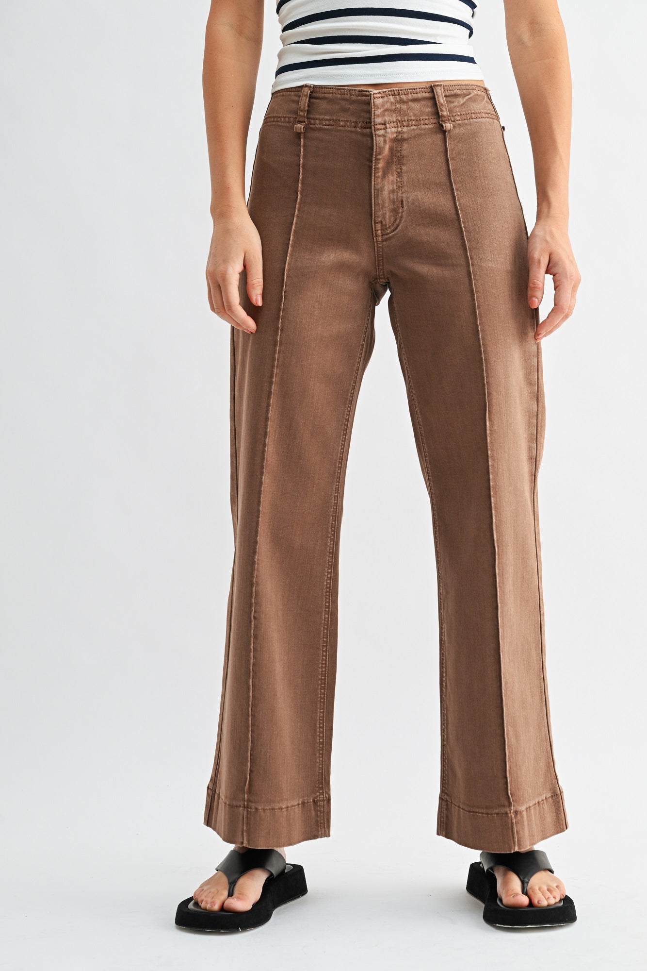 Ada Twill Wide Leg Trouser-2
