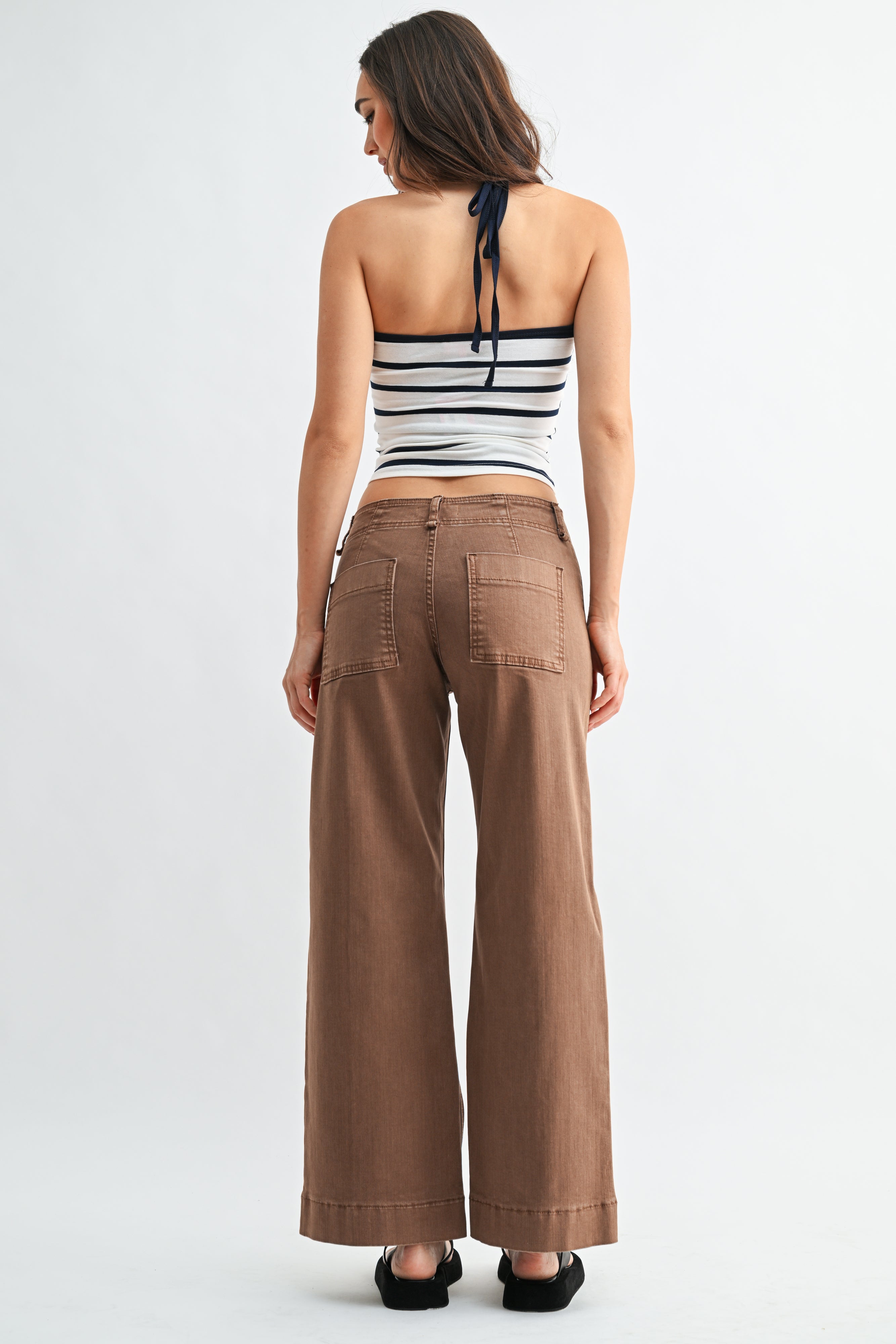 Ada Twill Wide Leg Trouser-5