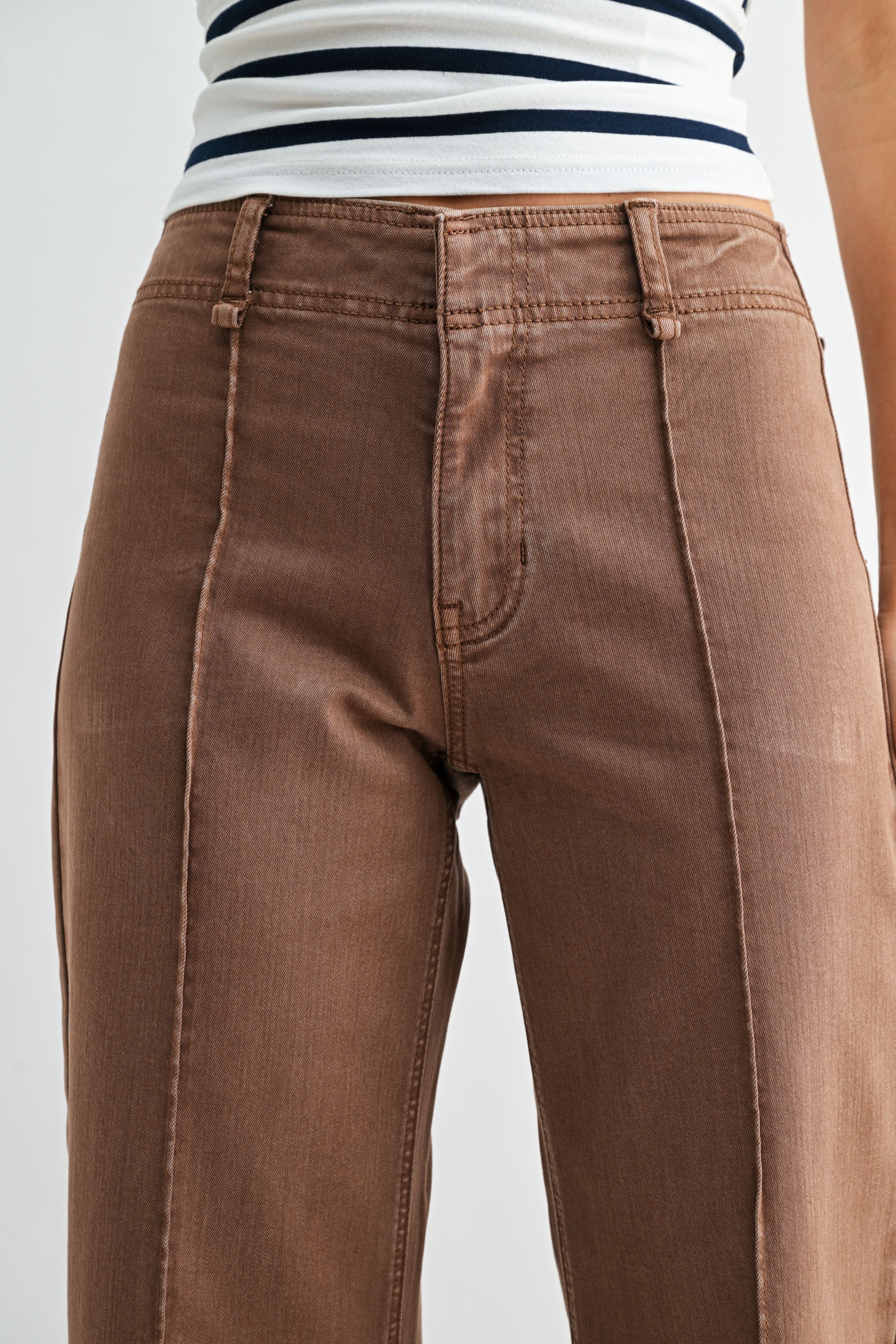 Ada Twill Wide Leg Trouser-7
