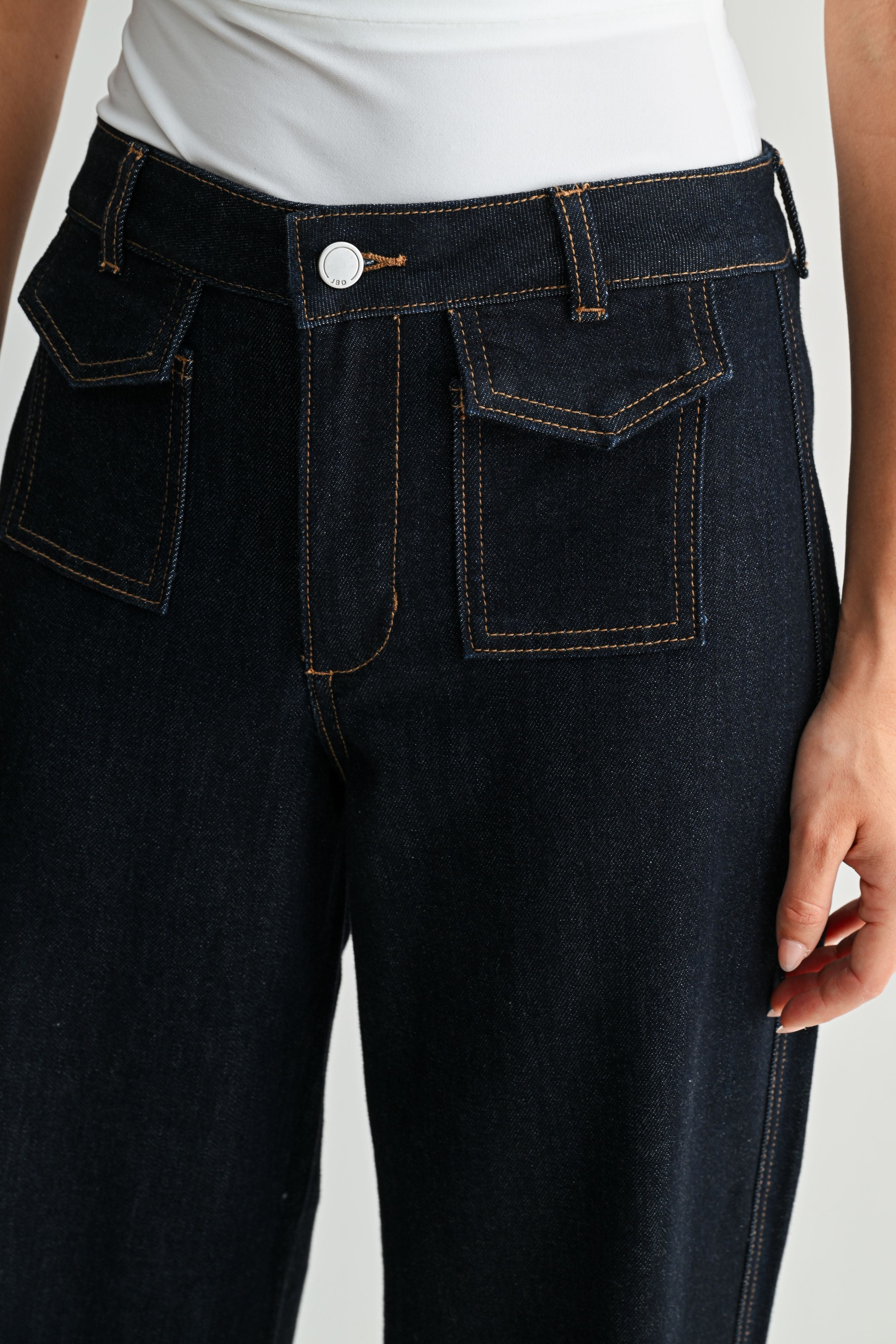 Thea Flap Patch Pocket Wide Leg-3