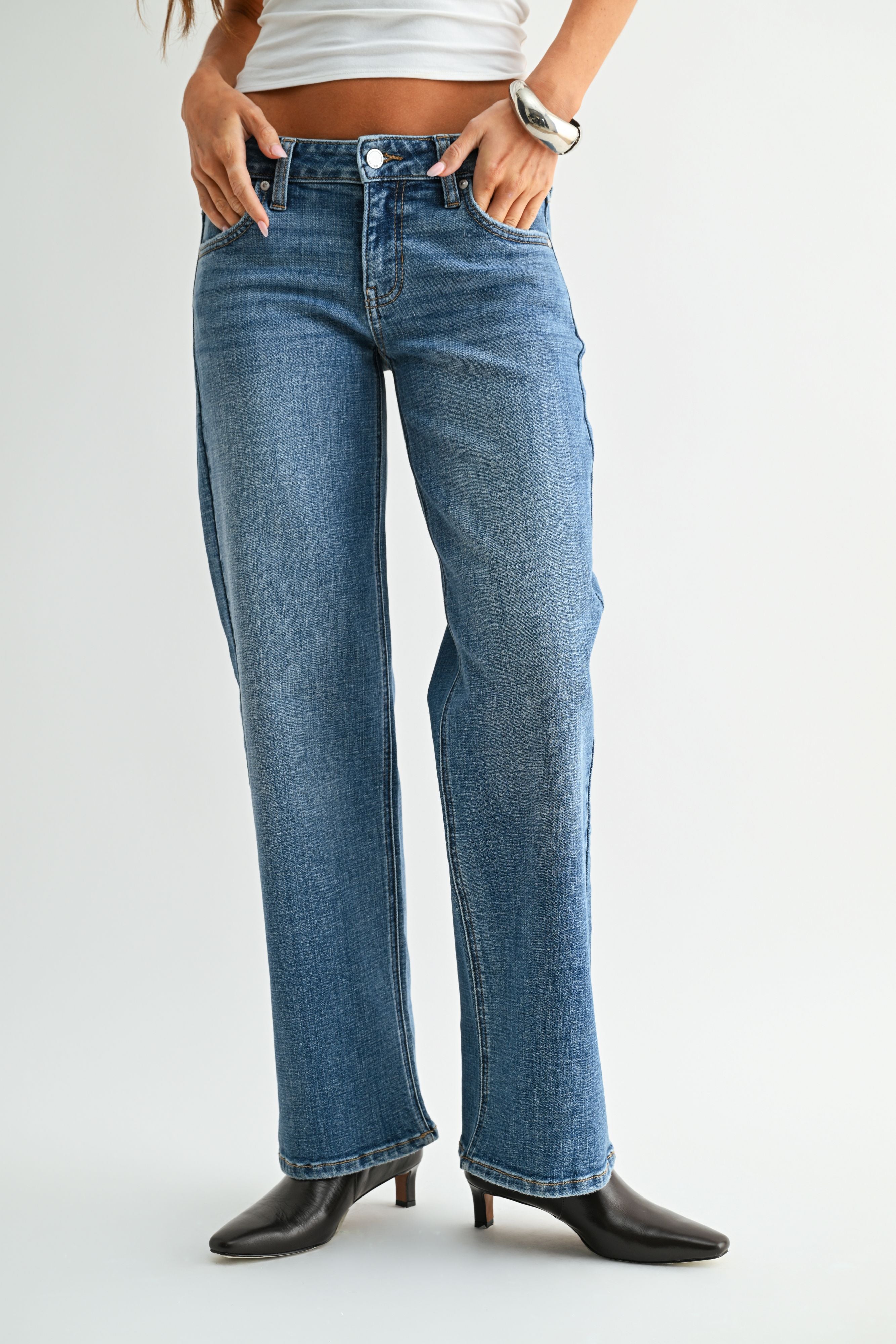Zulia Low Rise Skater Jean-1