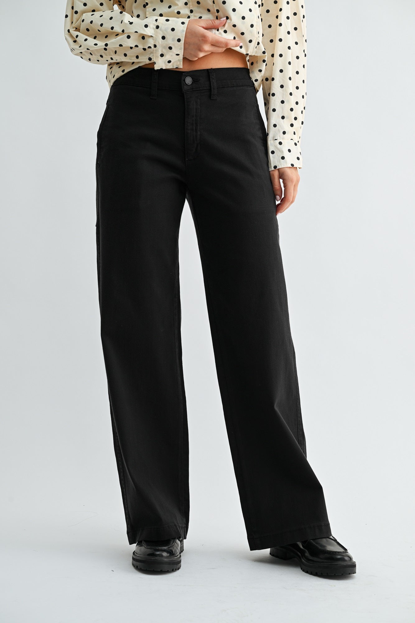 Anais Twill Slim Wide Leg-10