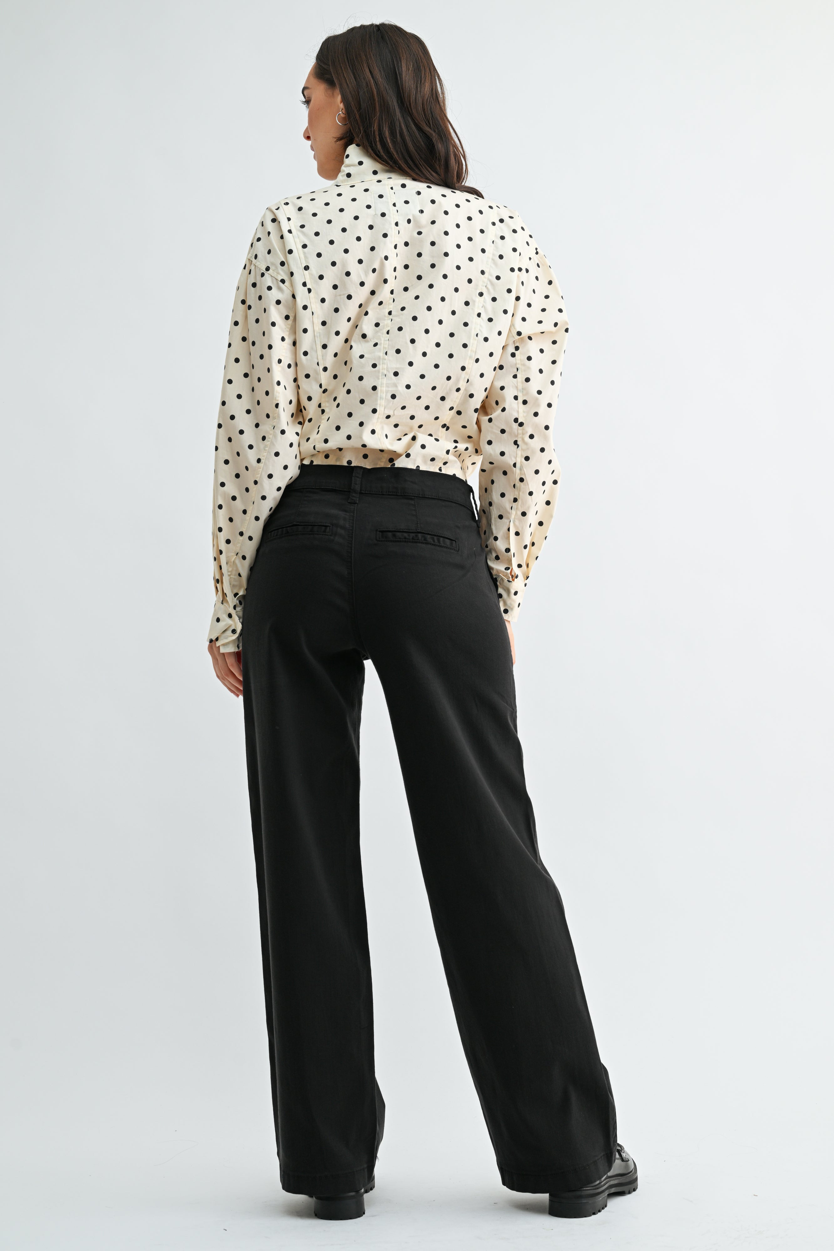 Anais Twill Slim Wide Leg-8