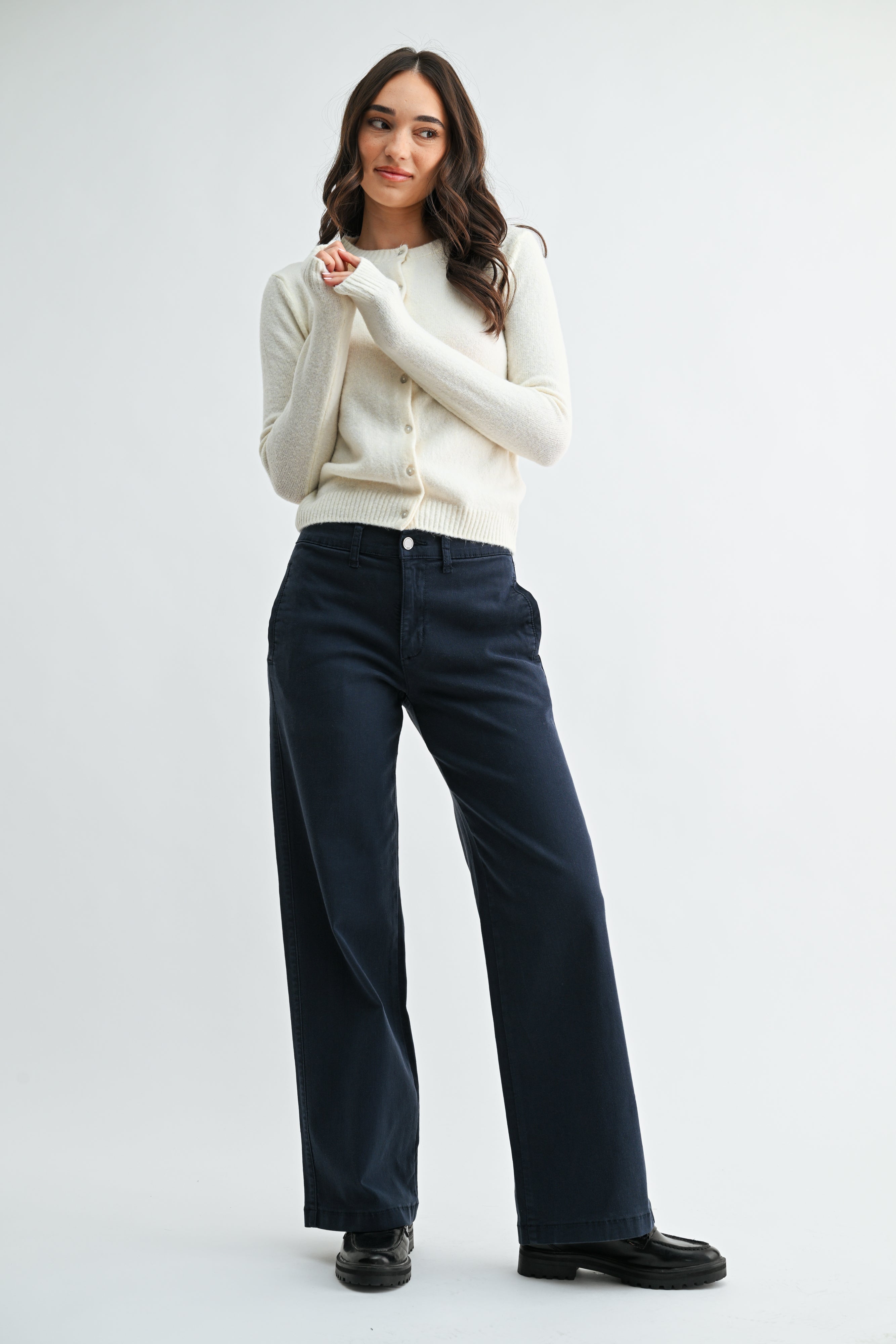 Anais Twill Slim Wide Leg-1