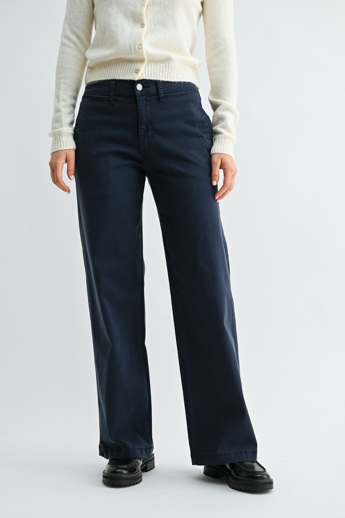 Anais Twill Slim Wide Leg-5