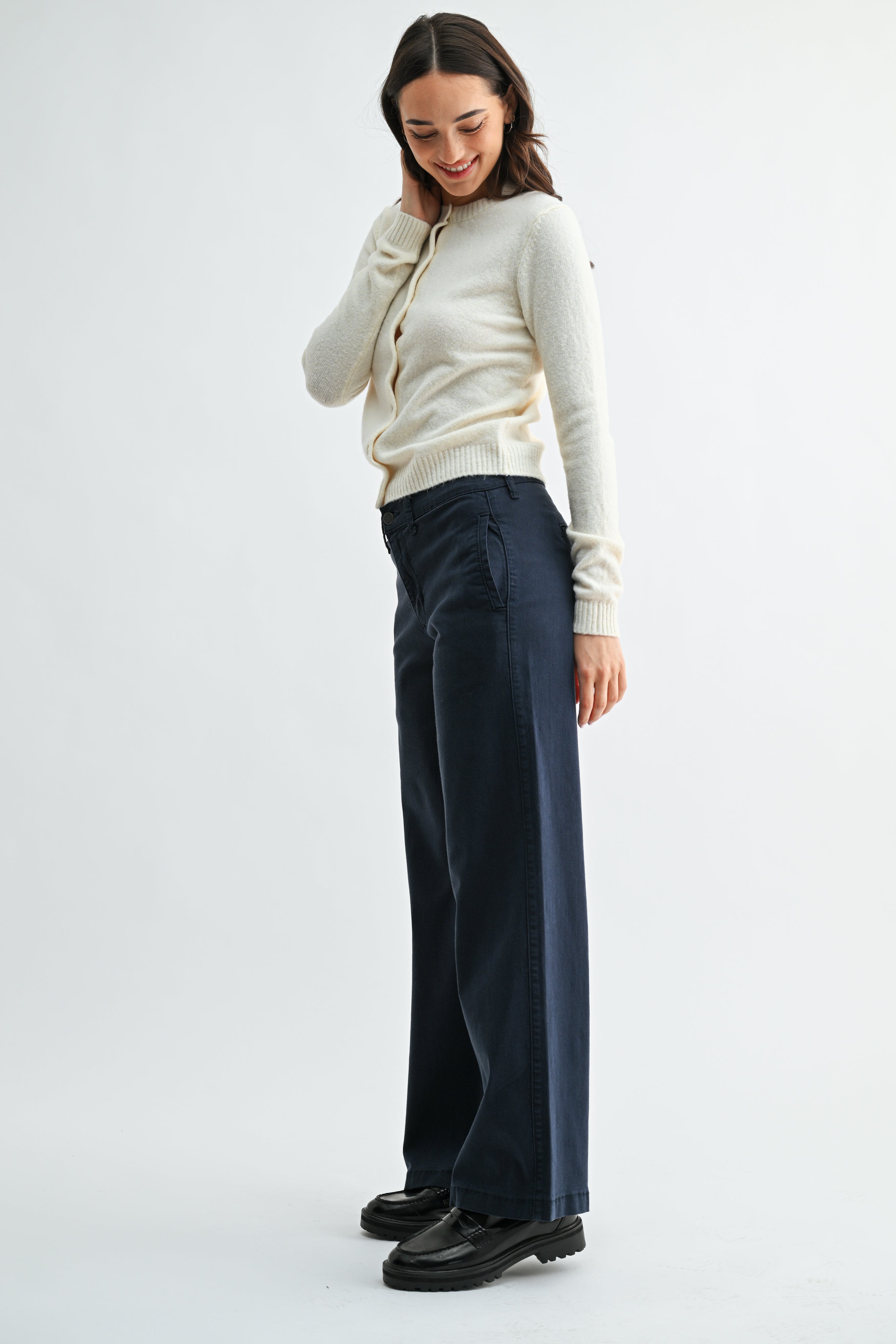 Anais Twill Slim Wide Leg-2
