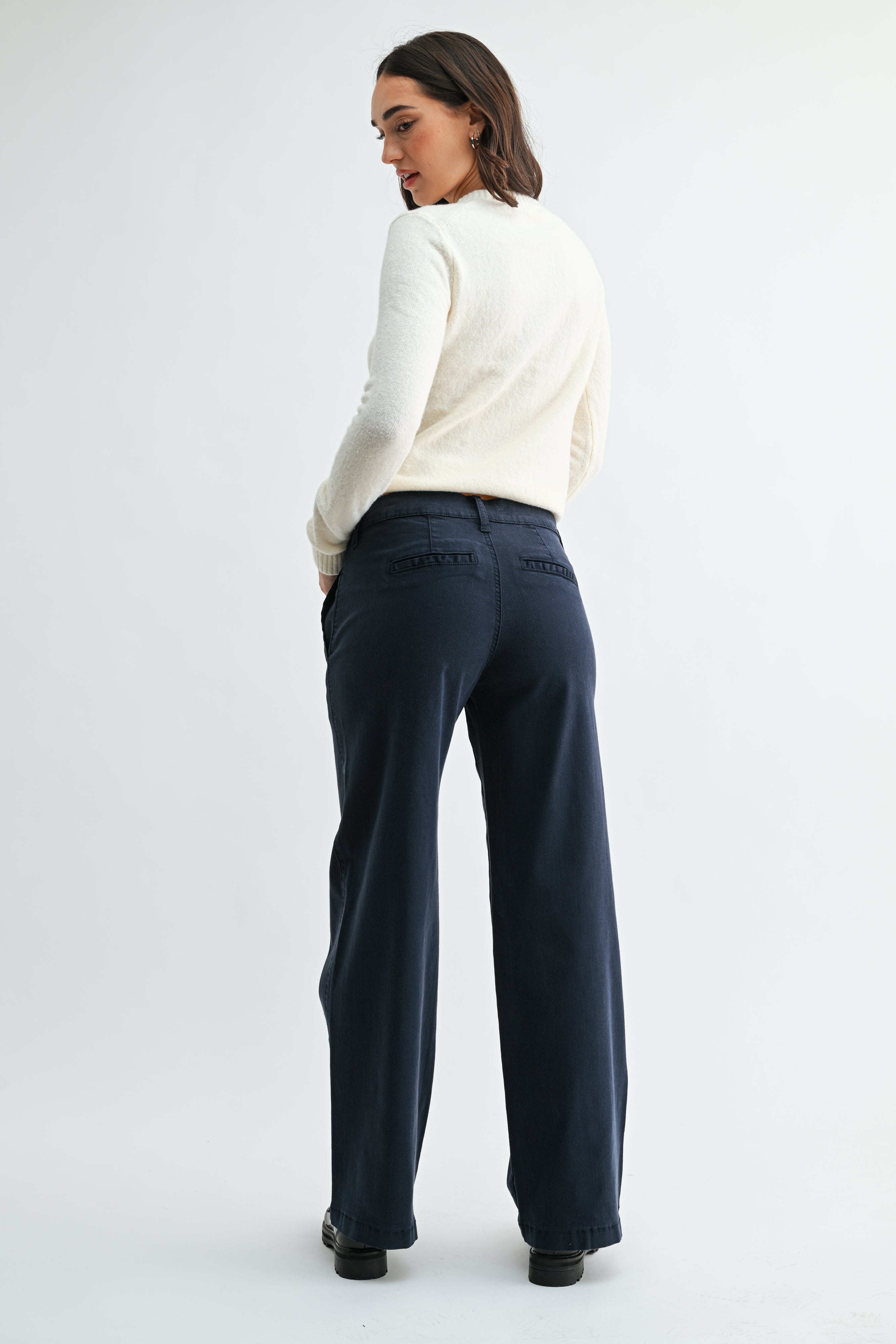 Anais Twill Slim Wide Leg-3
