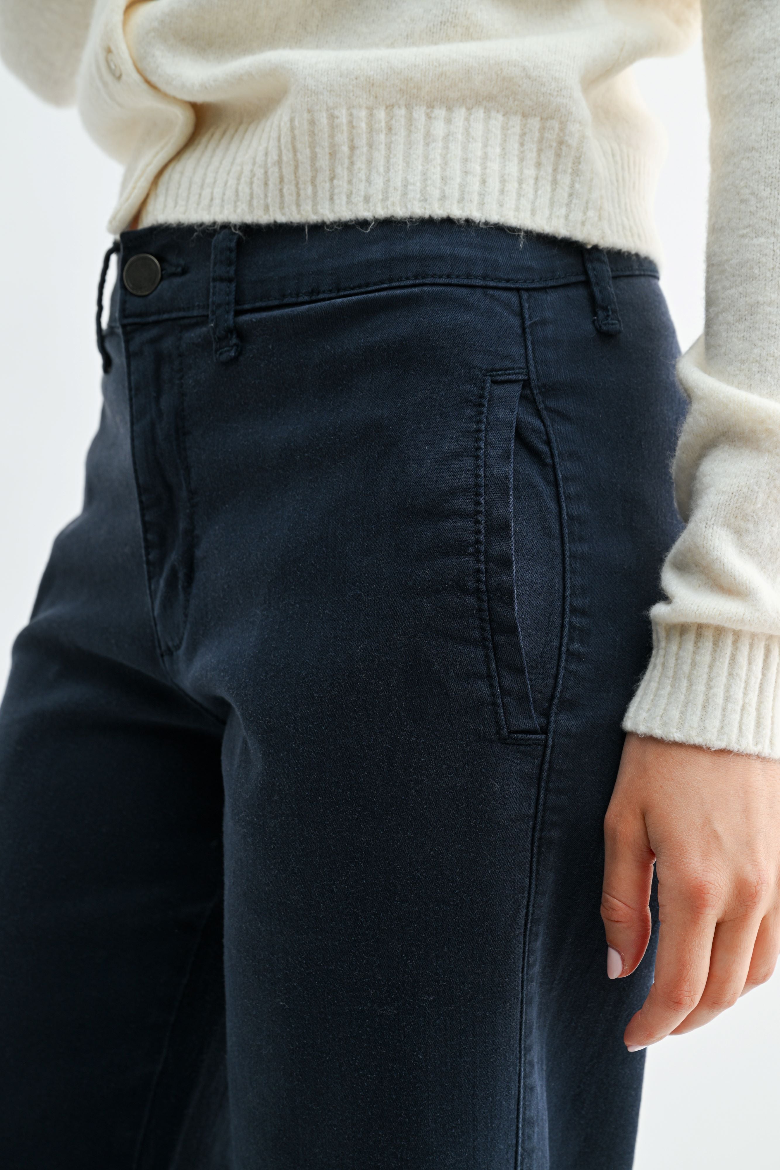 Anais Twill Slim Wide Leg-4