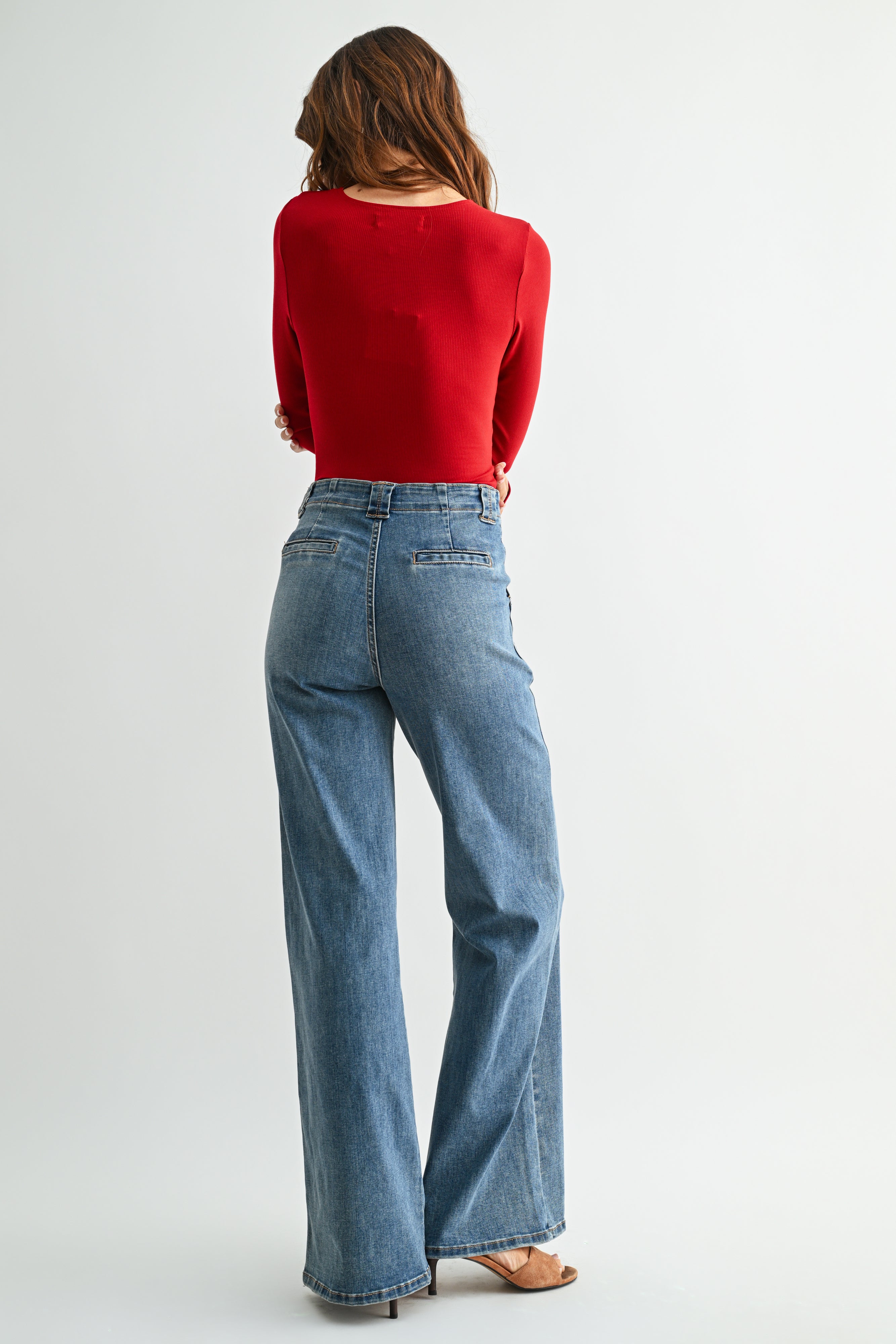Sienna Patch Pocket Wide Leg Jean-23