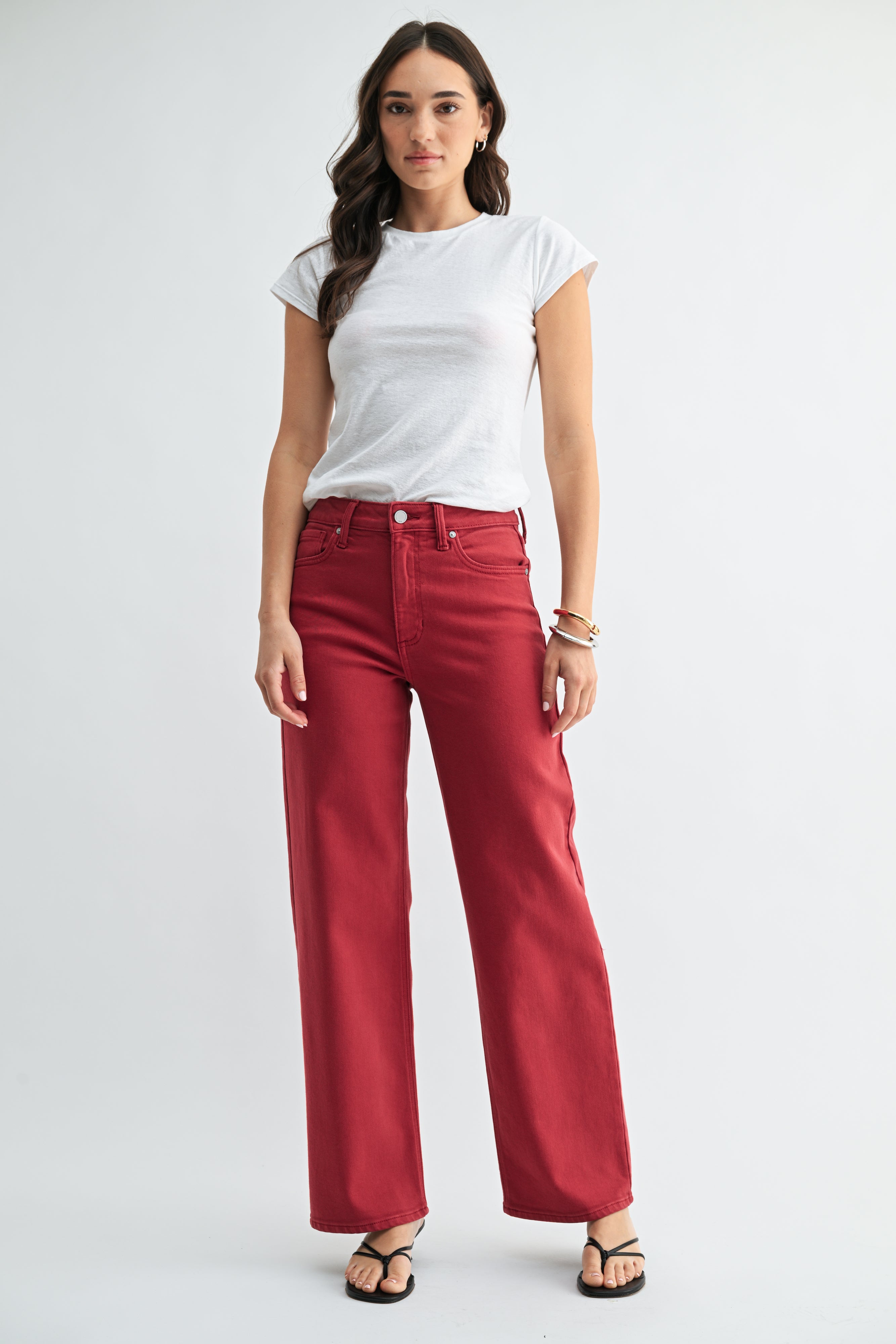 Ellie High Rise Vintage Straight Jean-5