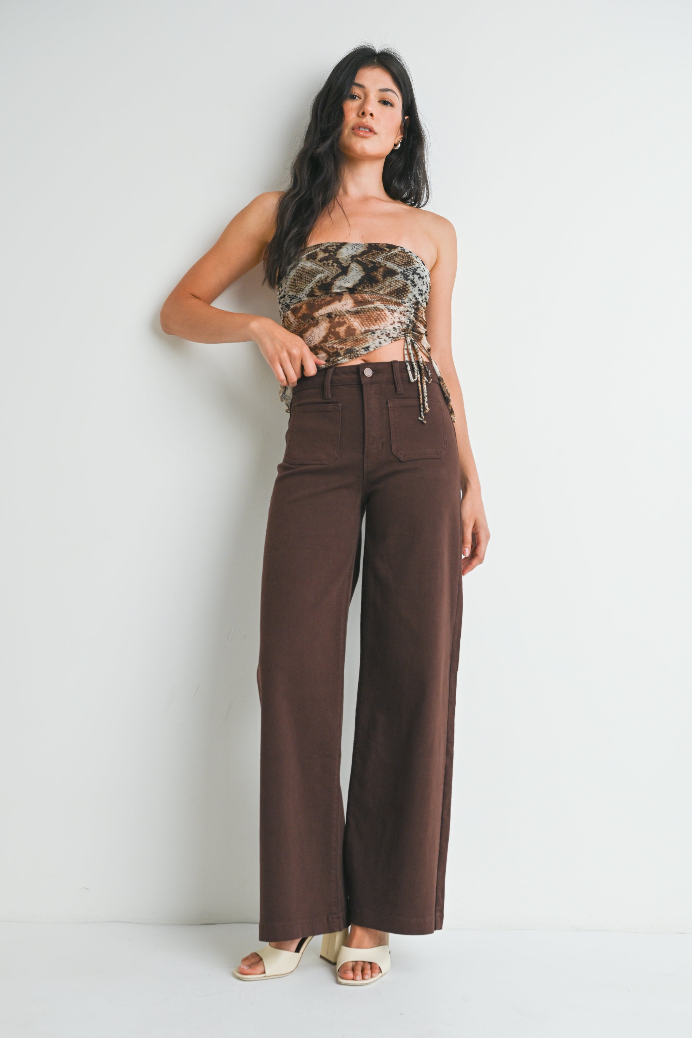 Gia Patch Pocket Wide Leg