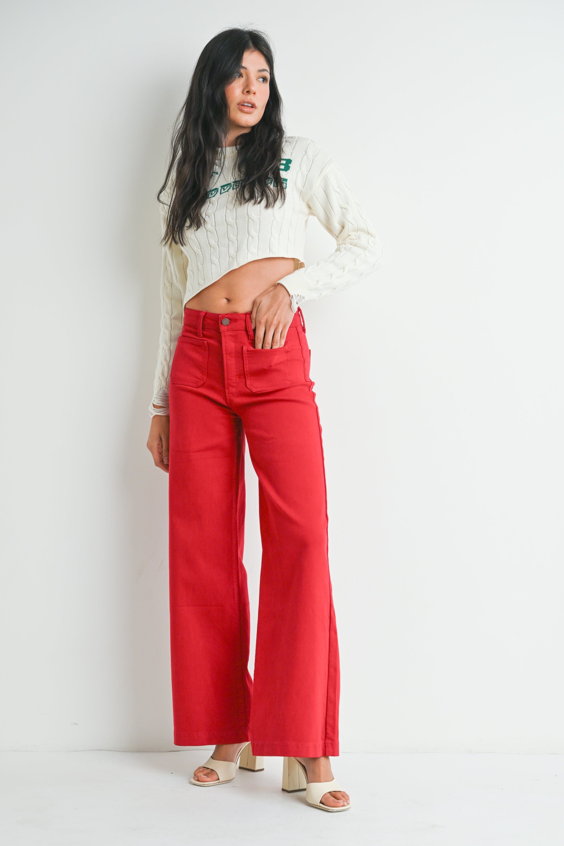 Gia Patch Pocket Wide Leg