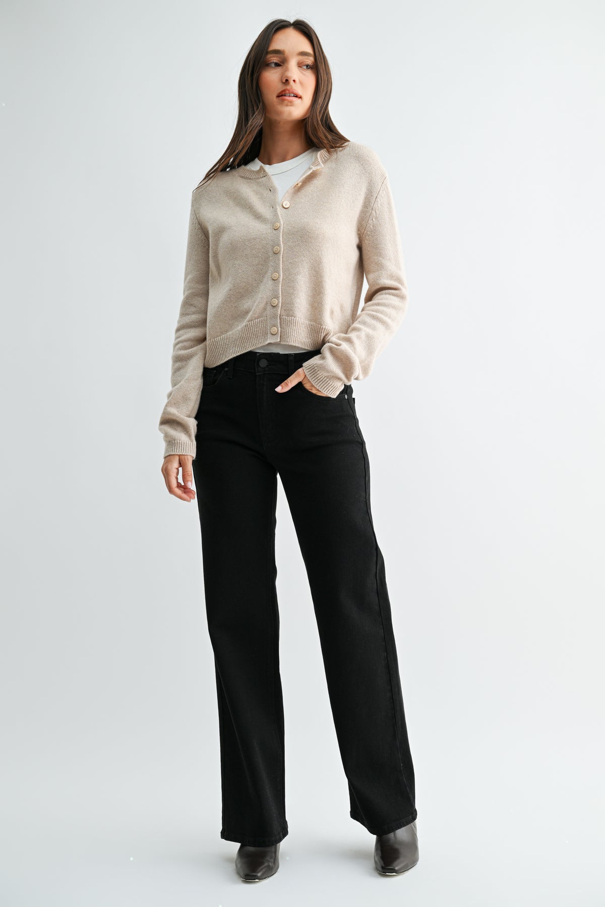 Halle High Rise Straight Jean-5