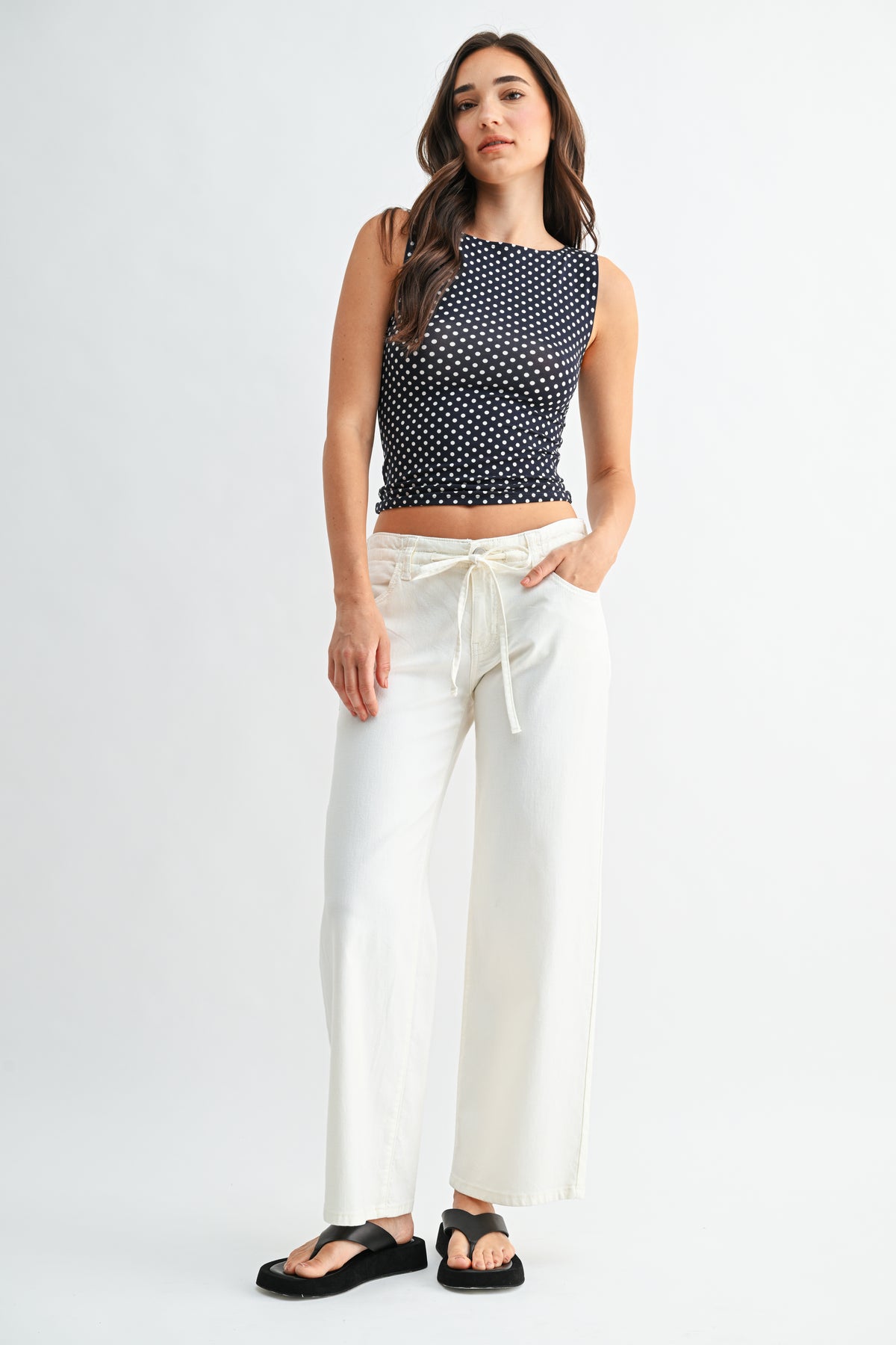 Kai Drawstring Wide Leg-1