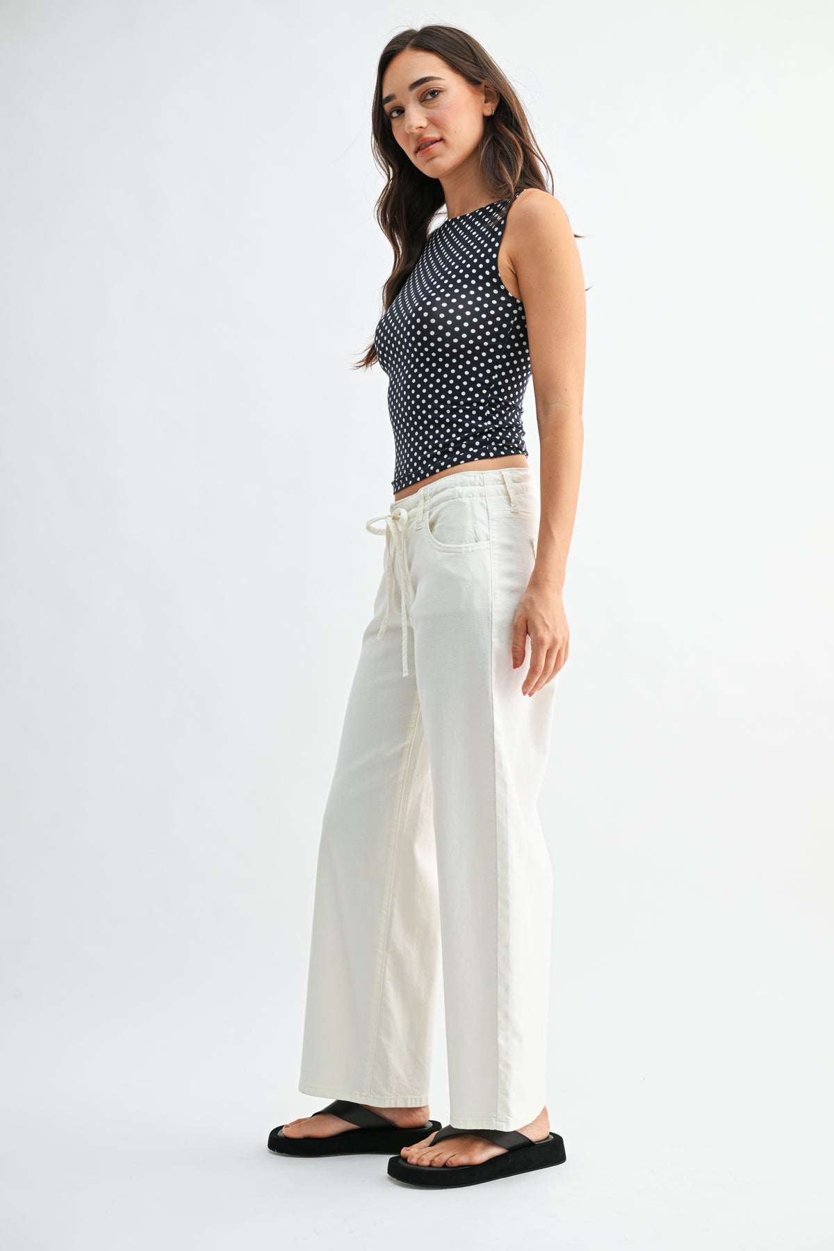 Kai Drawstring Wide Leg-2