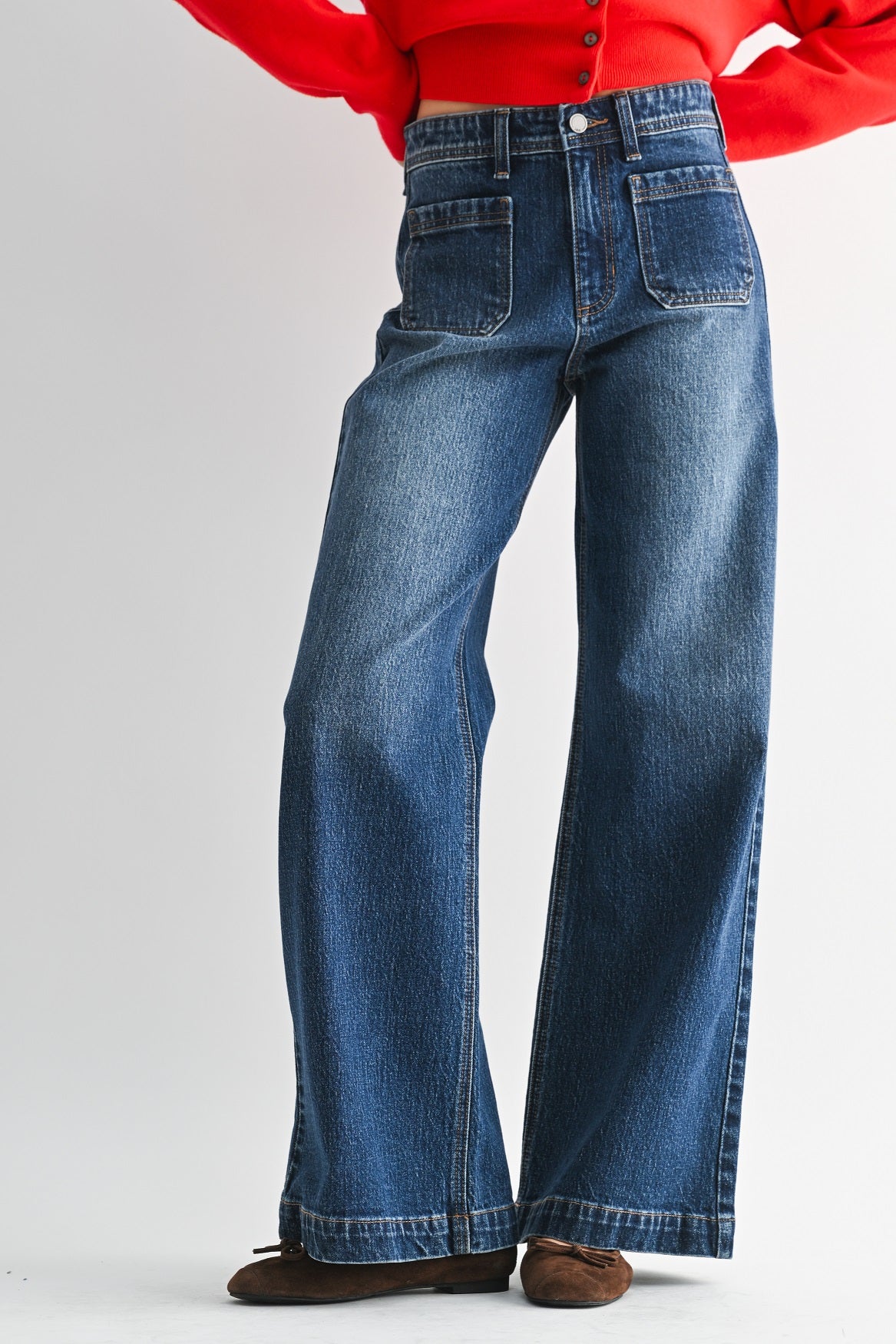Gracie Micro Patch Pocket Wide Leg-8