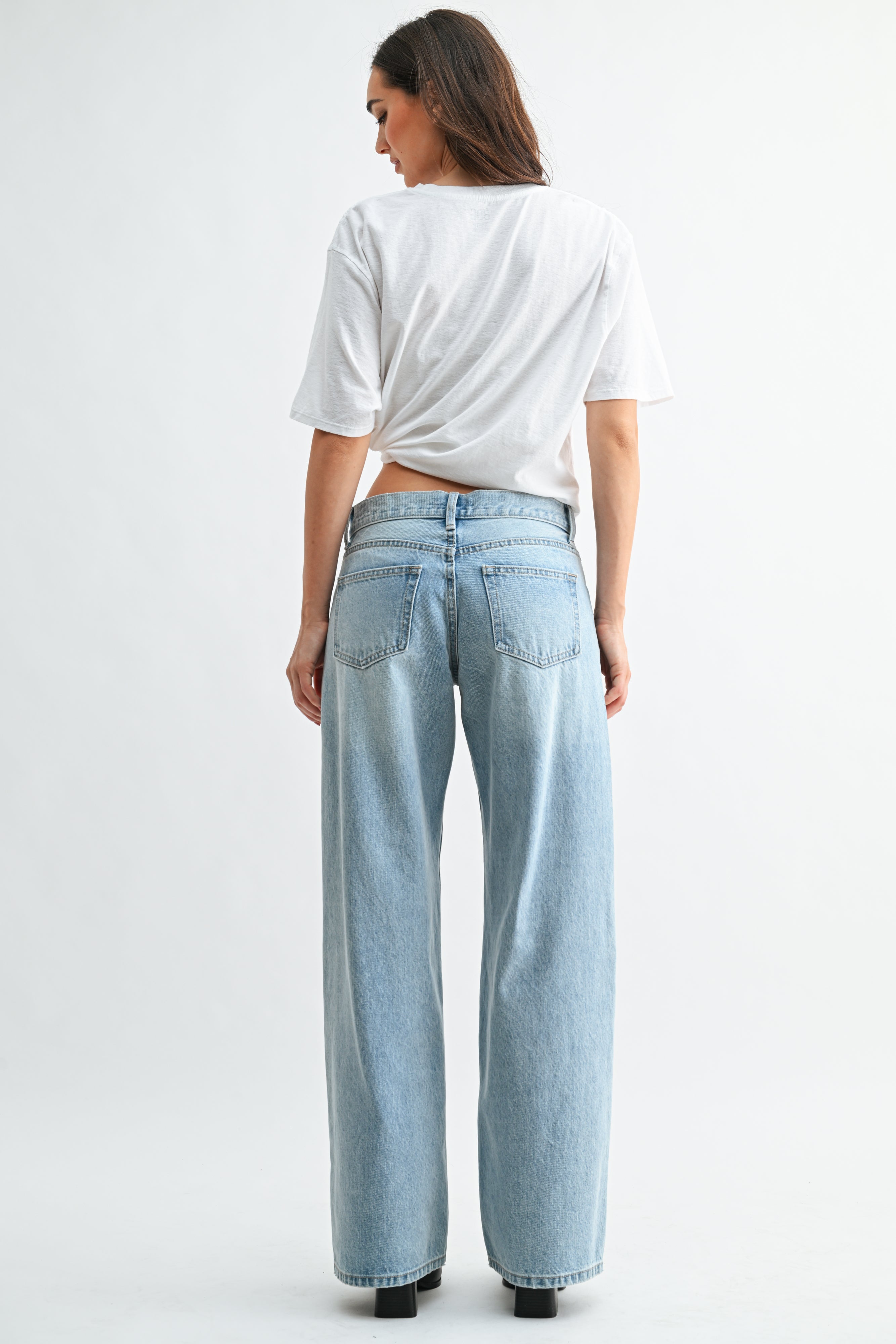 Destiny Baggy Wide Leg Jean | Mid-Rise Non-Stretch Denim – JBD Label