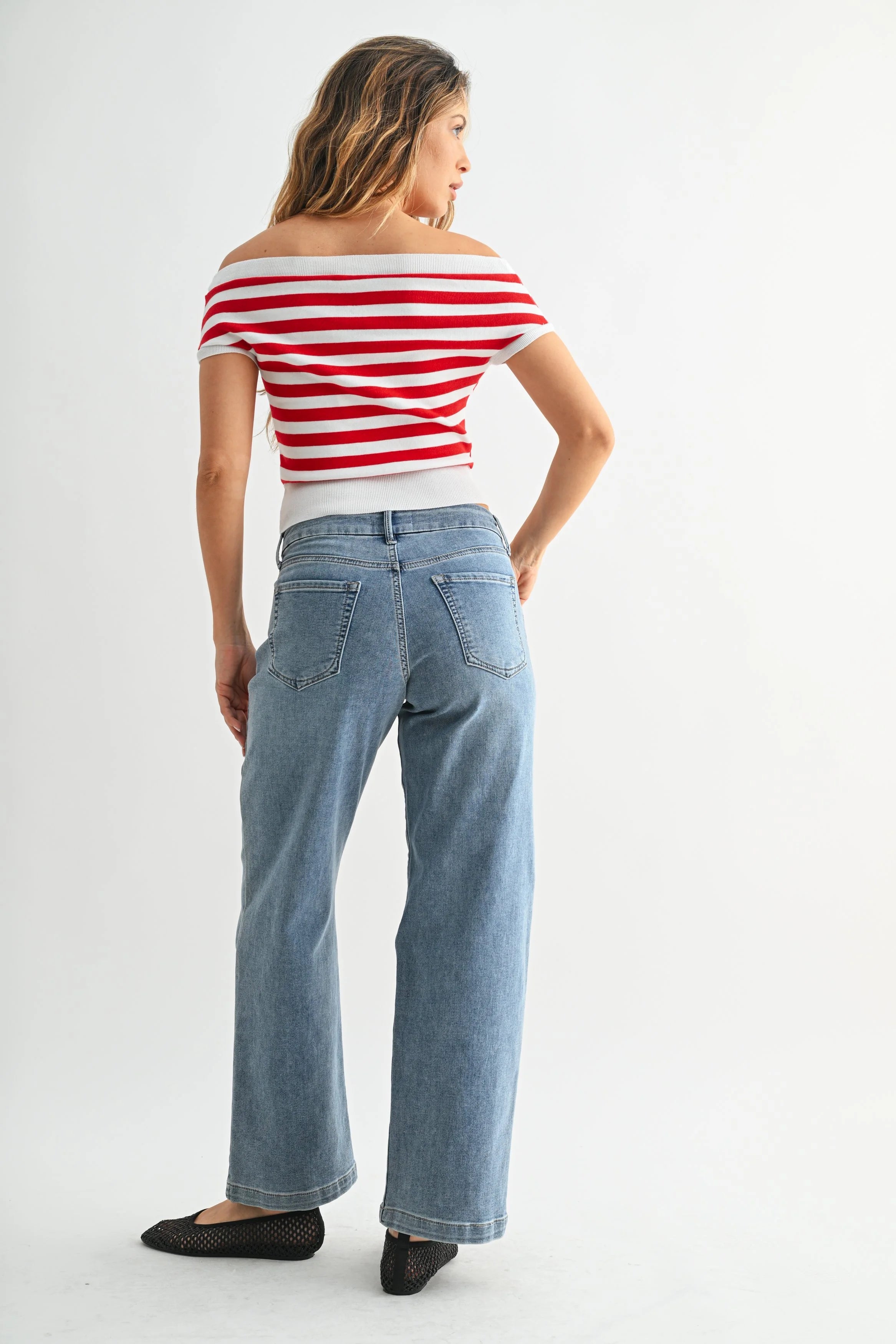 Elsie Slim Wide Sweat Jean | Mid Rise Wide Leg Denim – JBD Label Elsie Slim Wide Sweat Jean | Mid Rise Wide Leg Denim – JBD Label