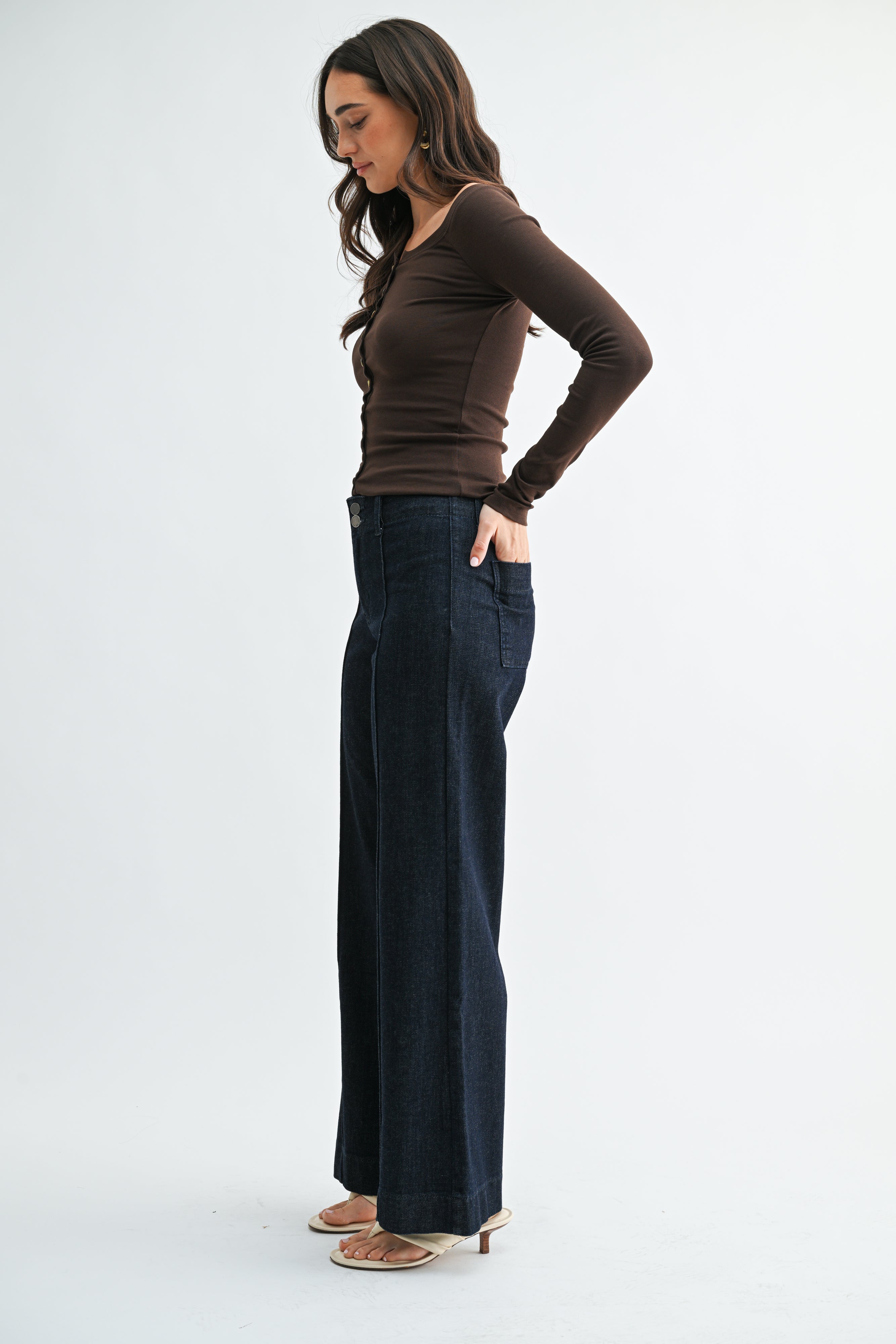 Coco Pintuck Trouser Wide Leg-2