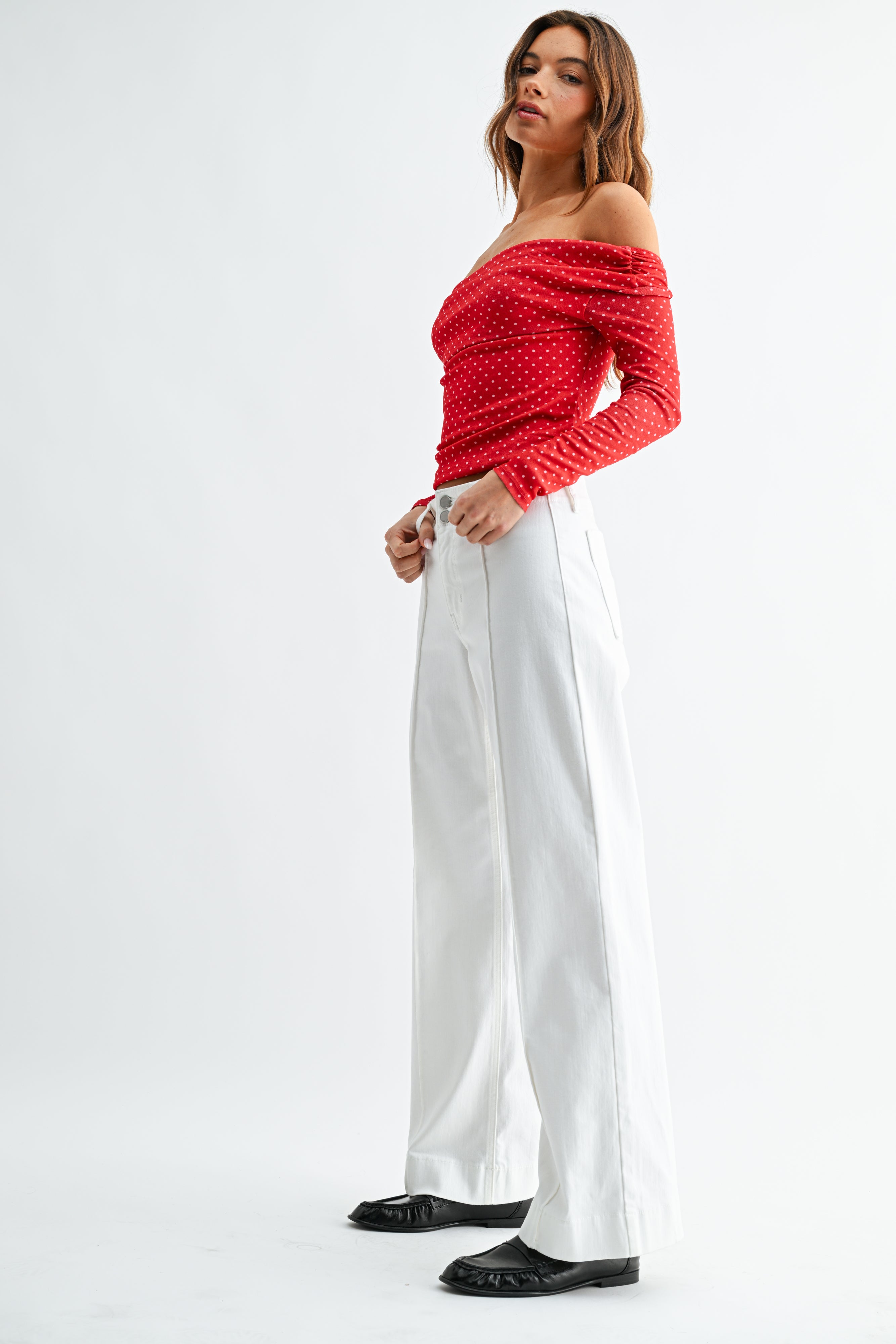Coco Pintuck Trouser Wide Leg-2