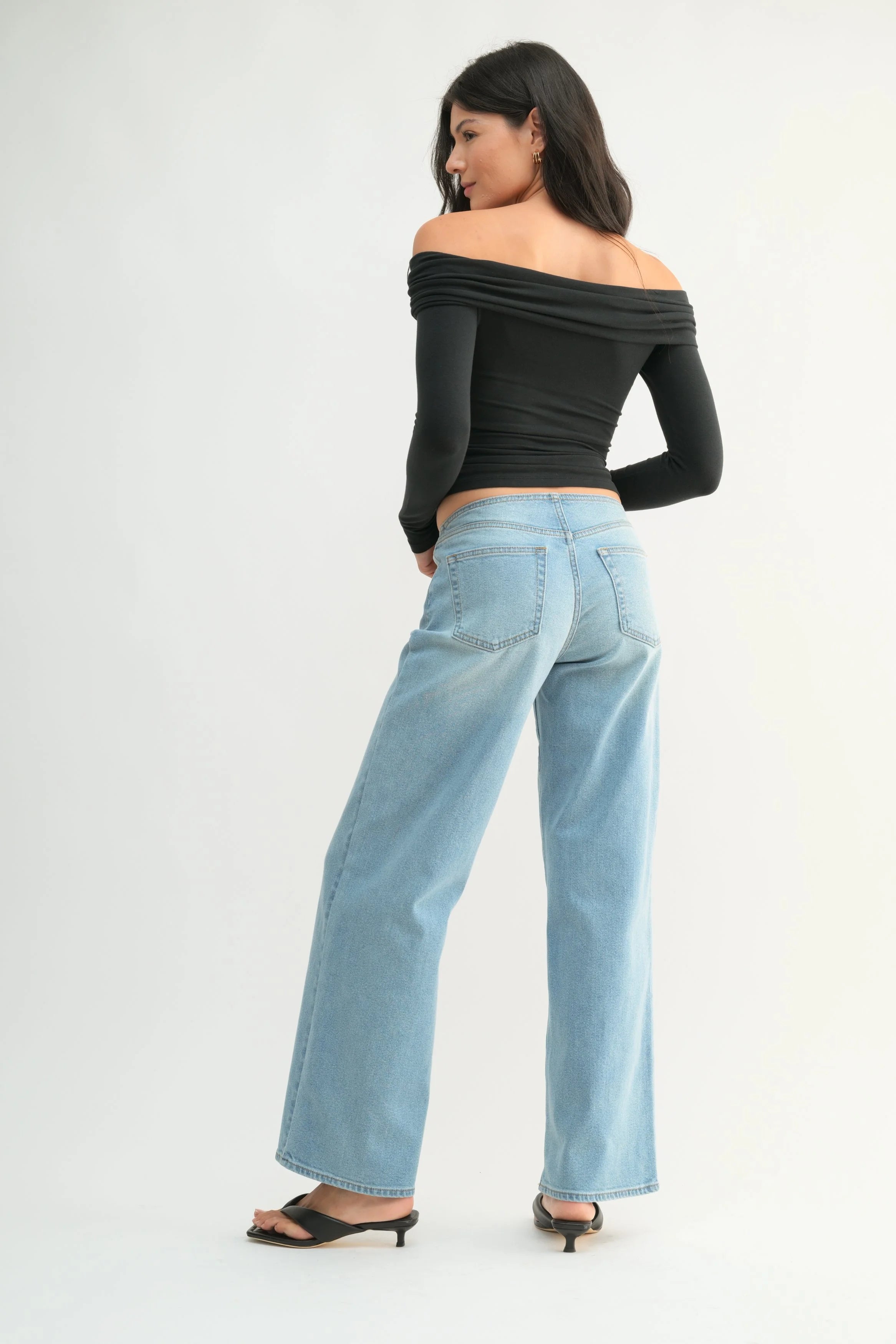 Shaina No Waistband Straight | Low-Rise Straight Denim – JBD Label