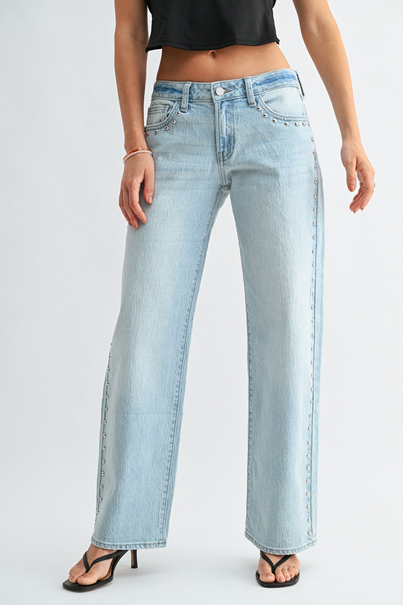 Kristy Studded Baggy Jean-4