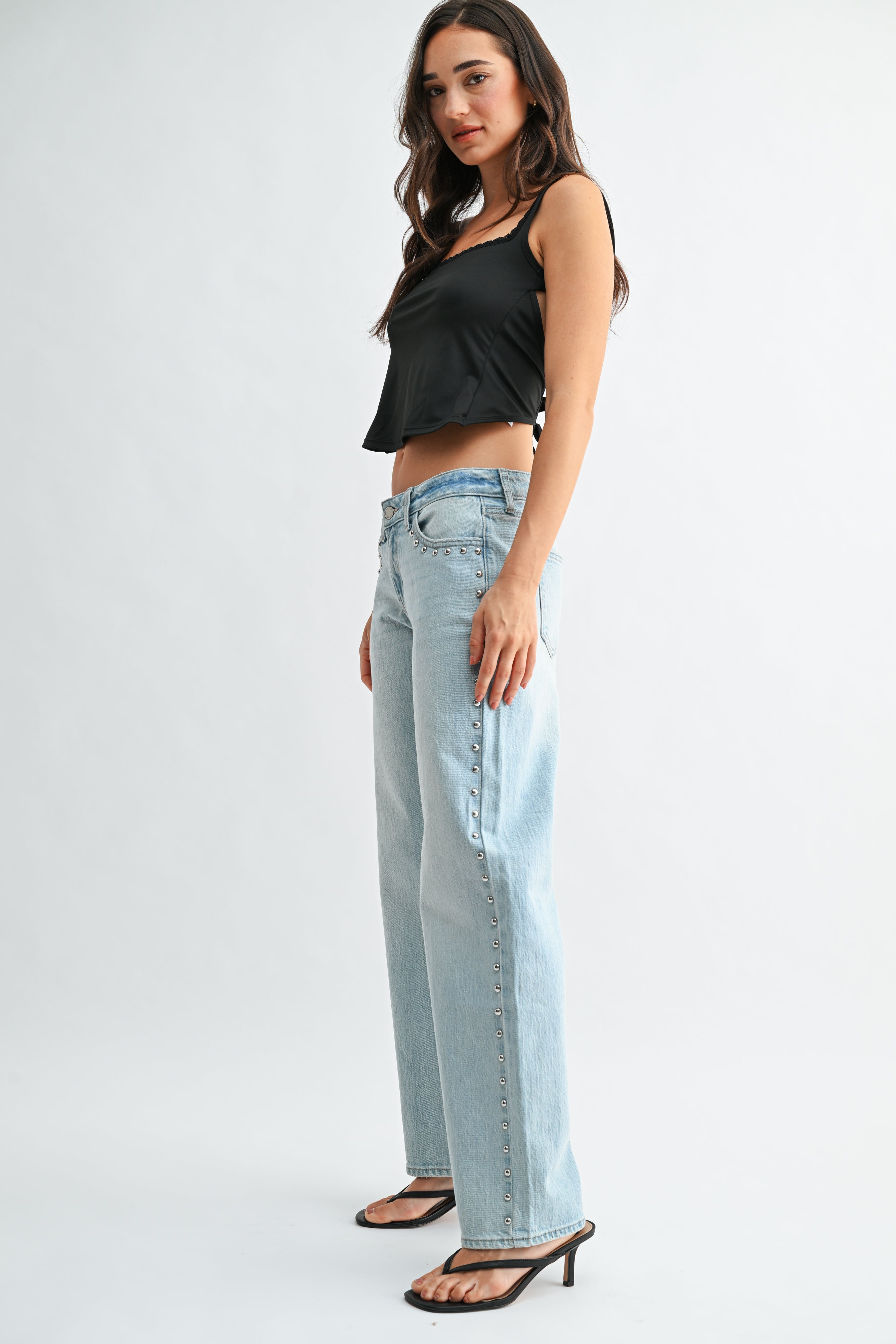 Kristy Studded Baggy Jean-2
