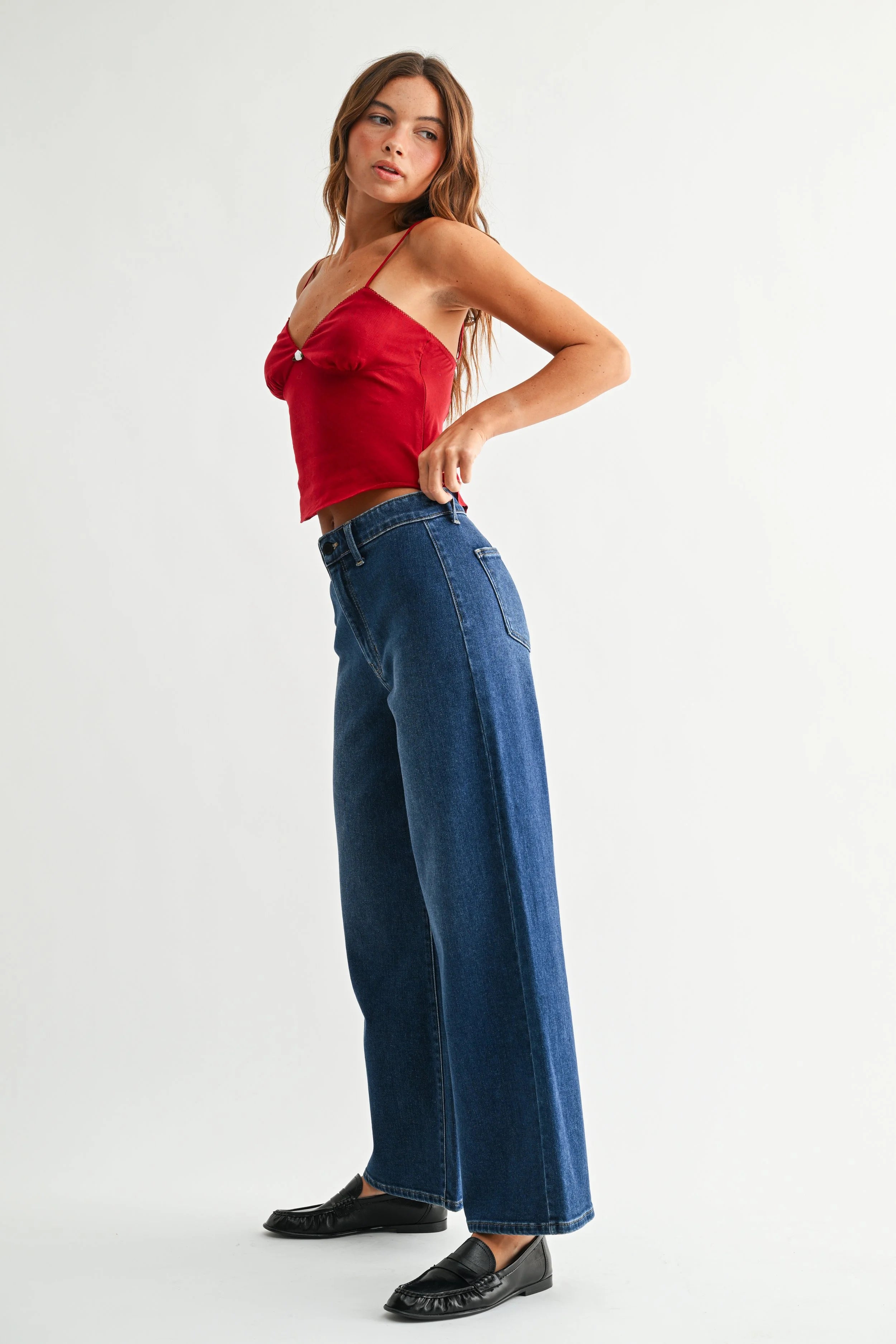 Ruby Hidden Pocket Jean | High Rise Trouser Denim – JBD Label