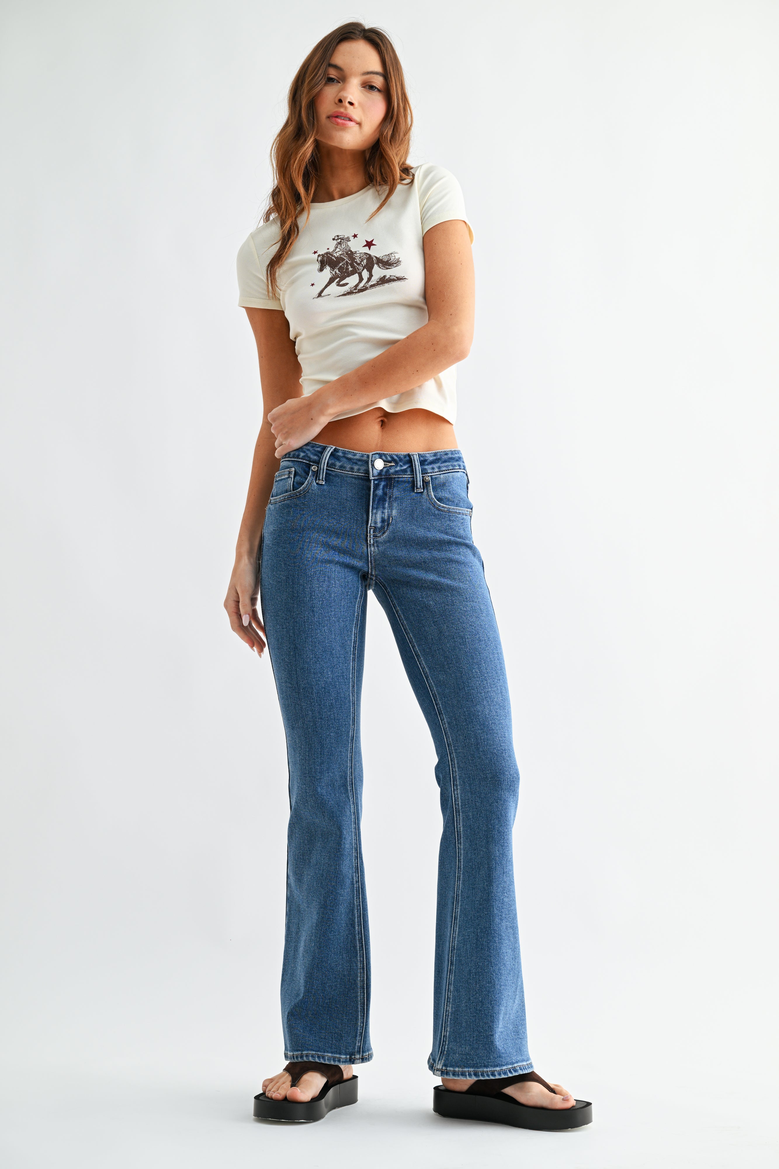 Pennie Super Low Rise Flare-2