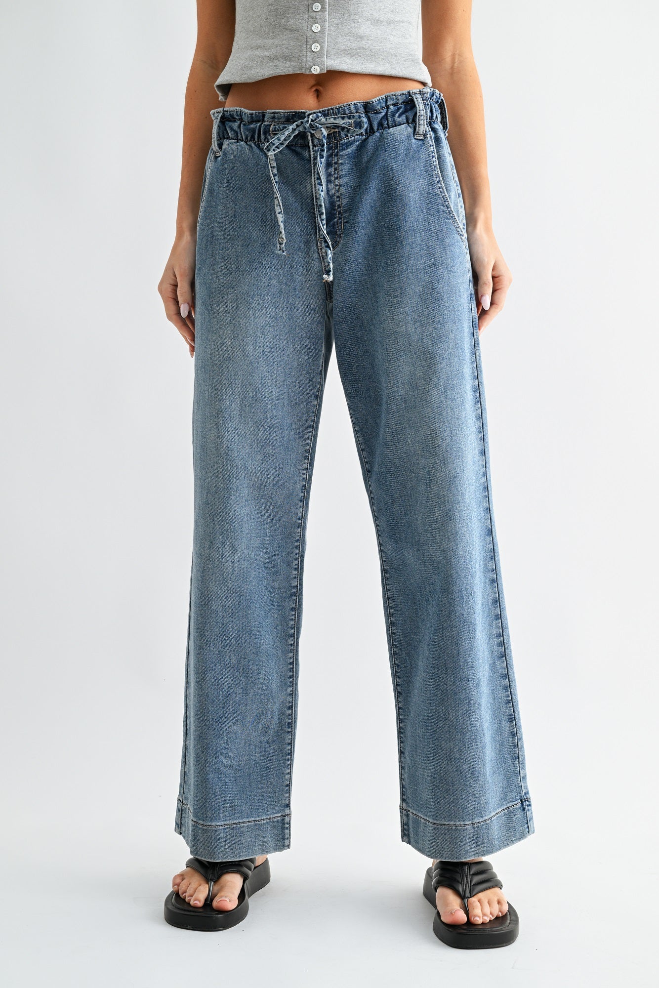 Dottie Pull-On Drawstring Wide Leg-5