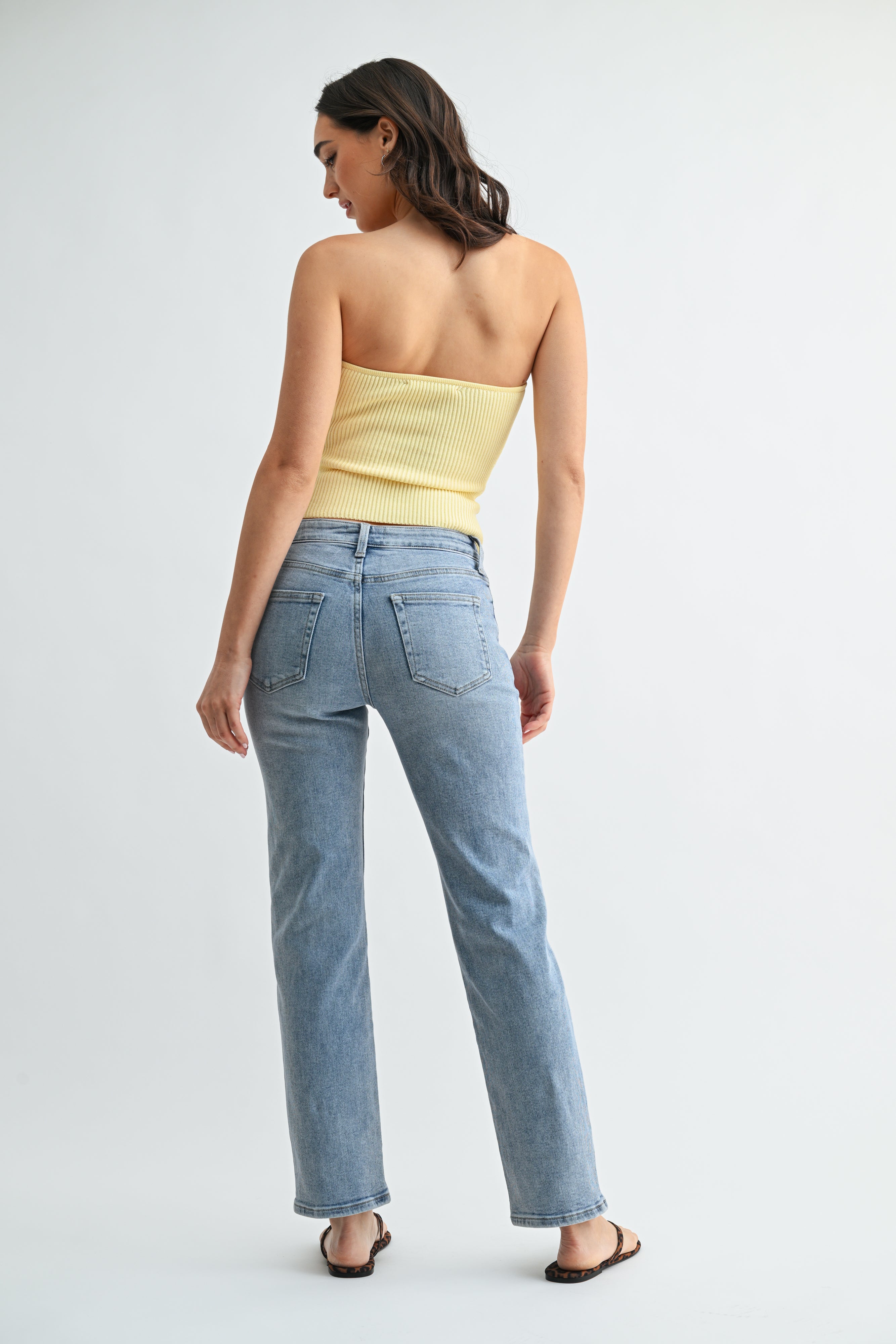 Arielle Mid Rise Vintage Slim Straight-3