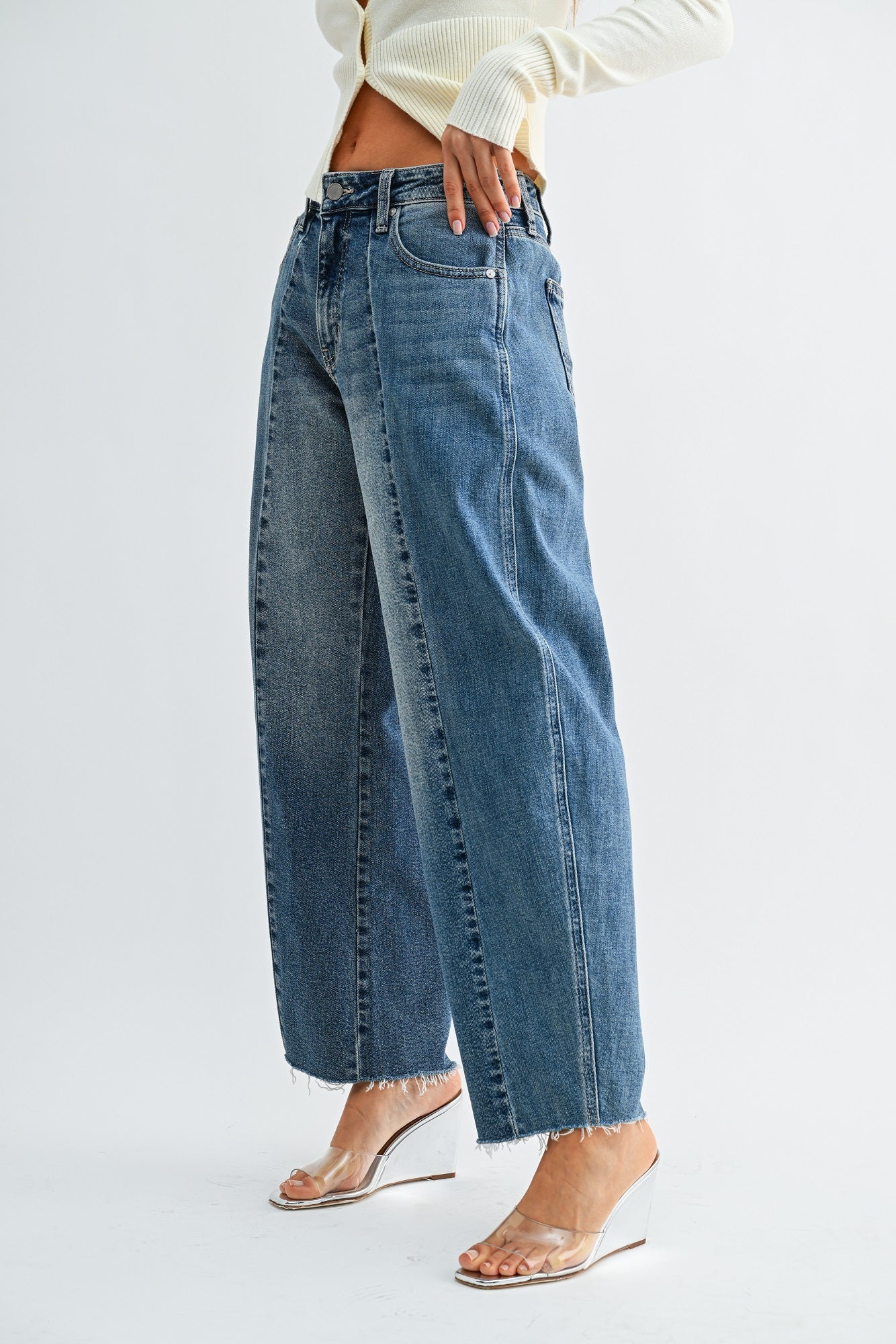 Mia Pleated Barrel Two Toned-2