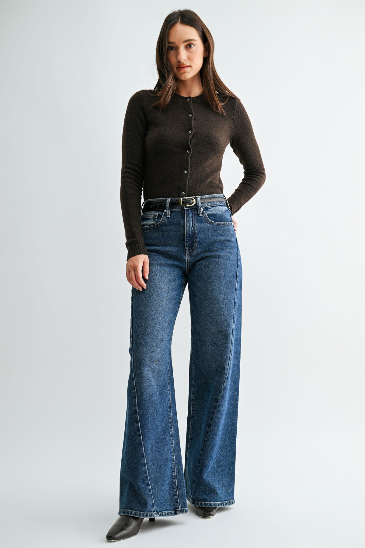 Cora Twisted Seam Wide Leg