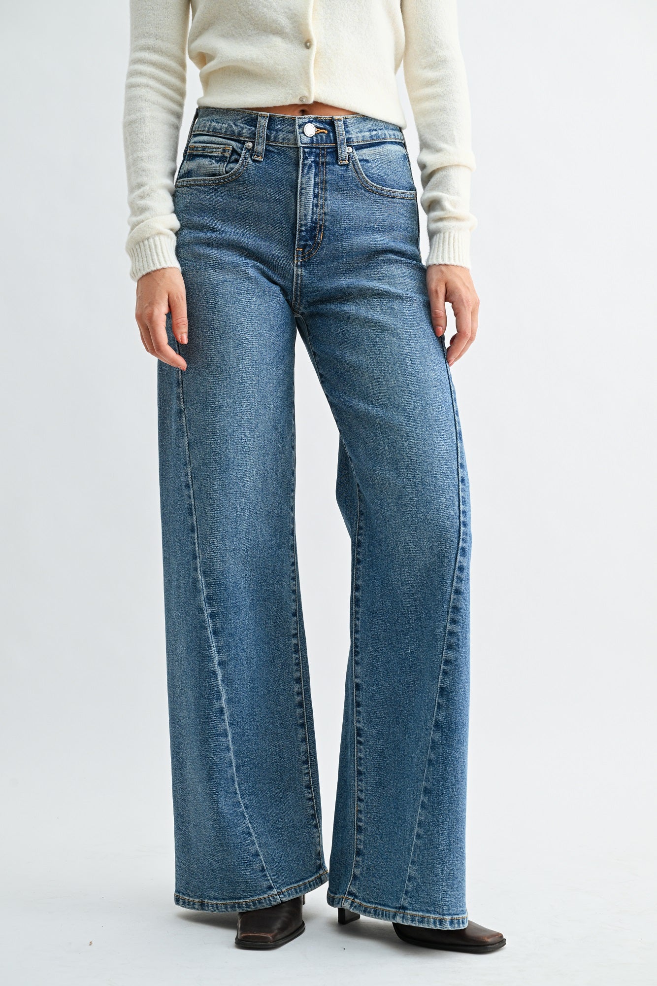 Cora Twisted Seam Wide Leg-1