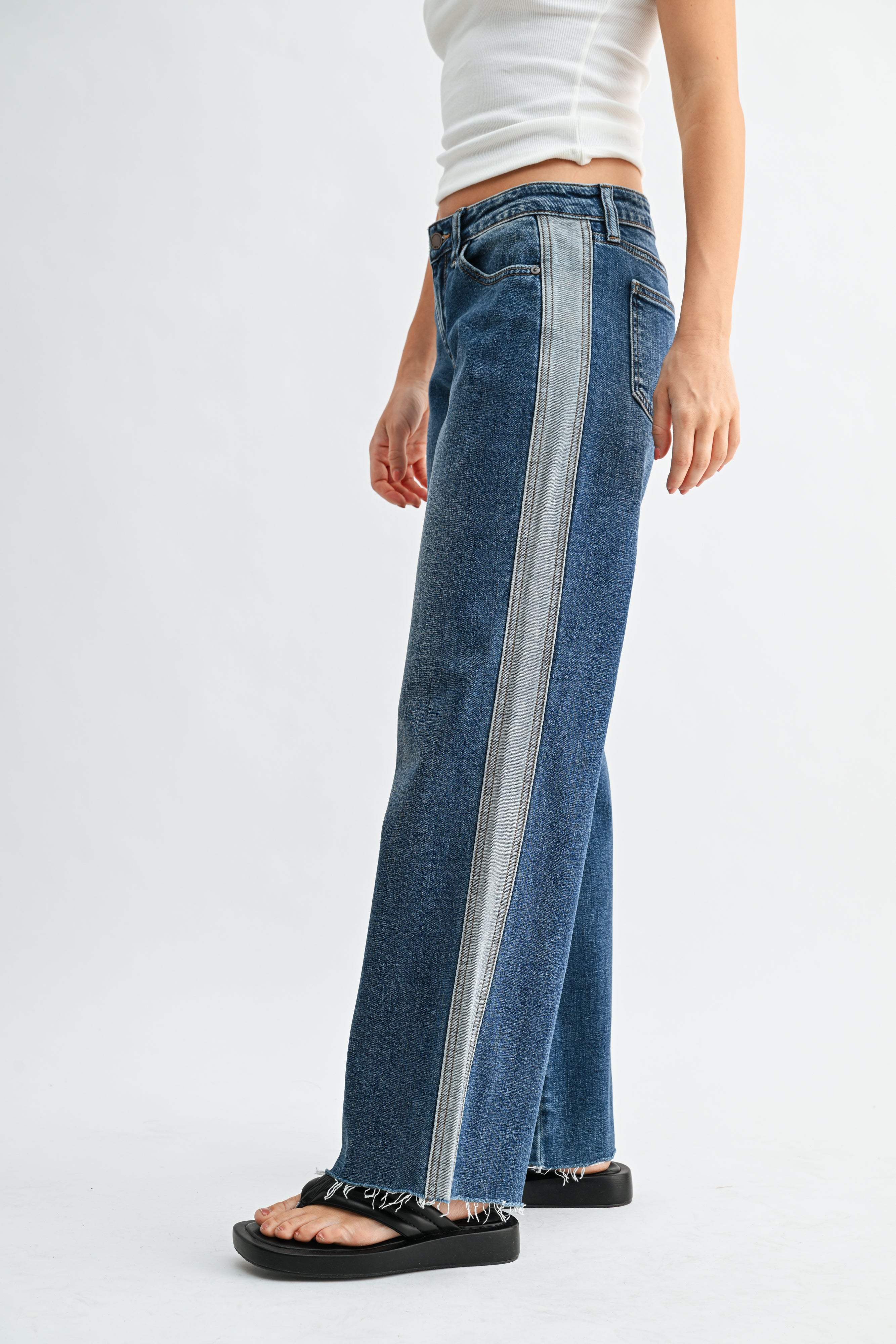 Celine Tuxedo Stripe Wide Leg-4