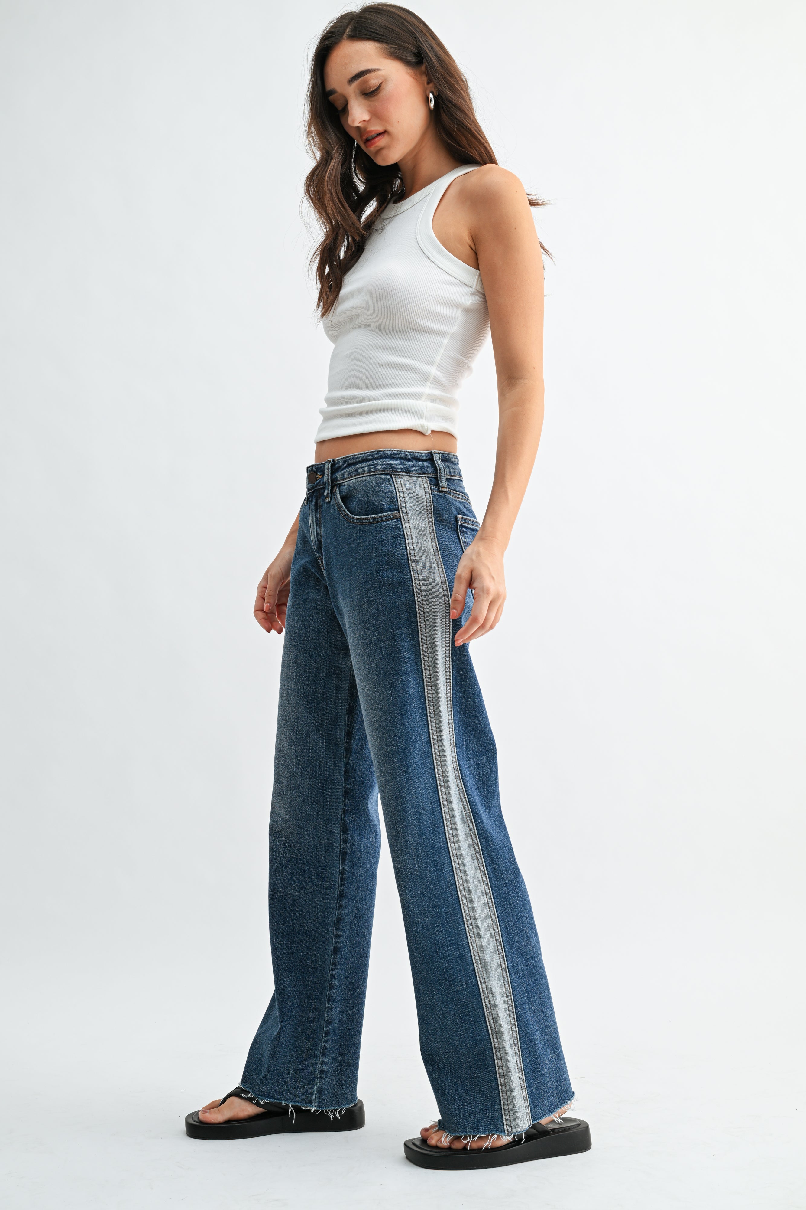 Celine Tuxedo Stripe Wide Leg-2